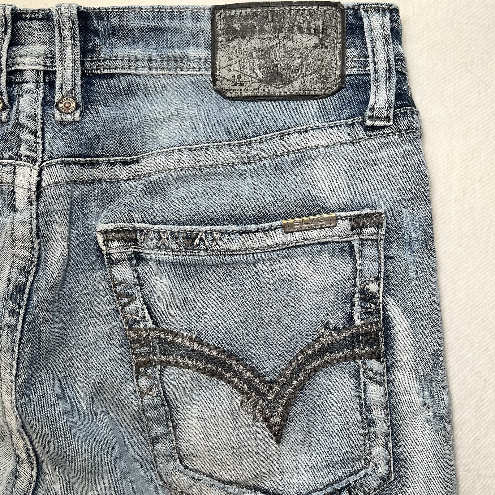 Salvage Supply Co Buckle Mayhem Straight Fit 34R Jeans Men’s 34×32 SLVG 23-460