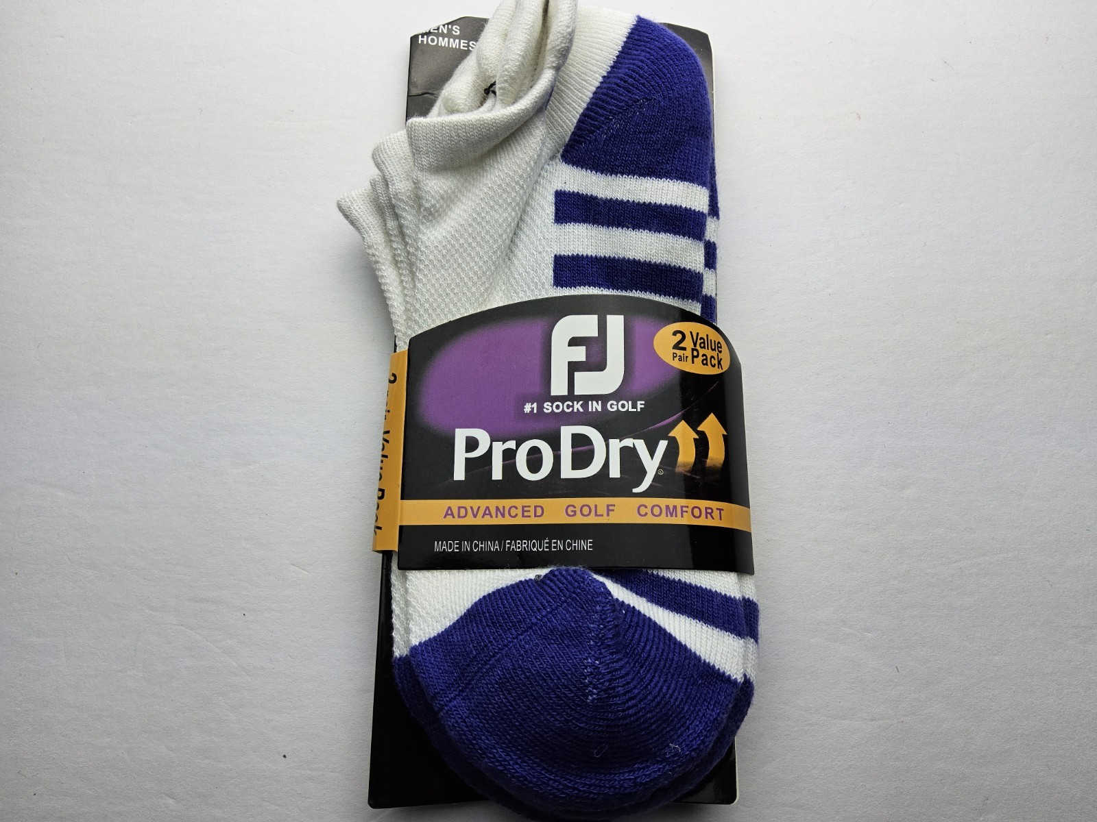 FootJoy Women’s ProDry Advanced Golf Comfort Socks Cushioned 2 Pairs One Size