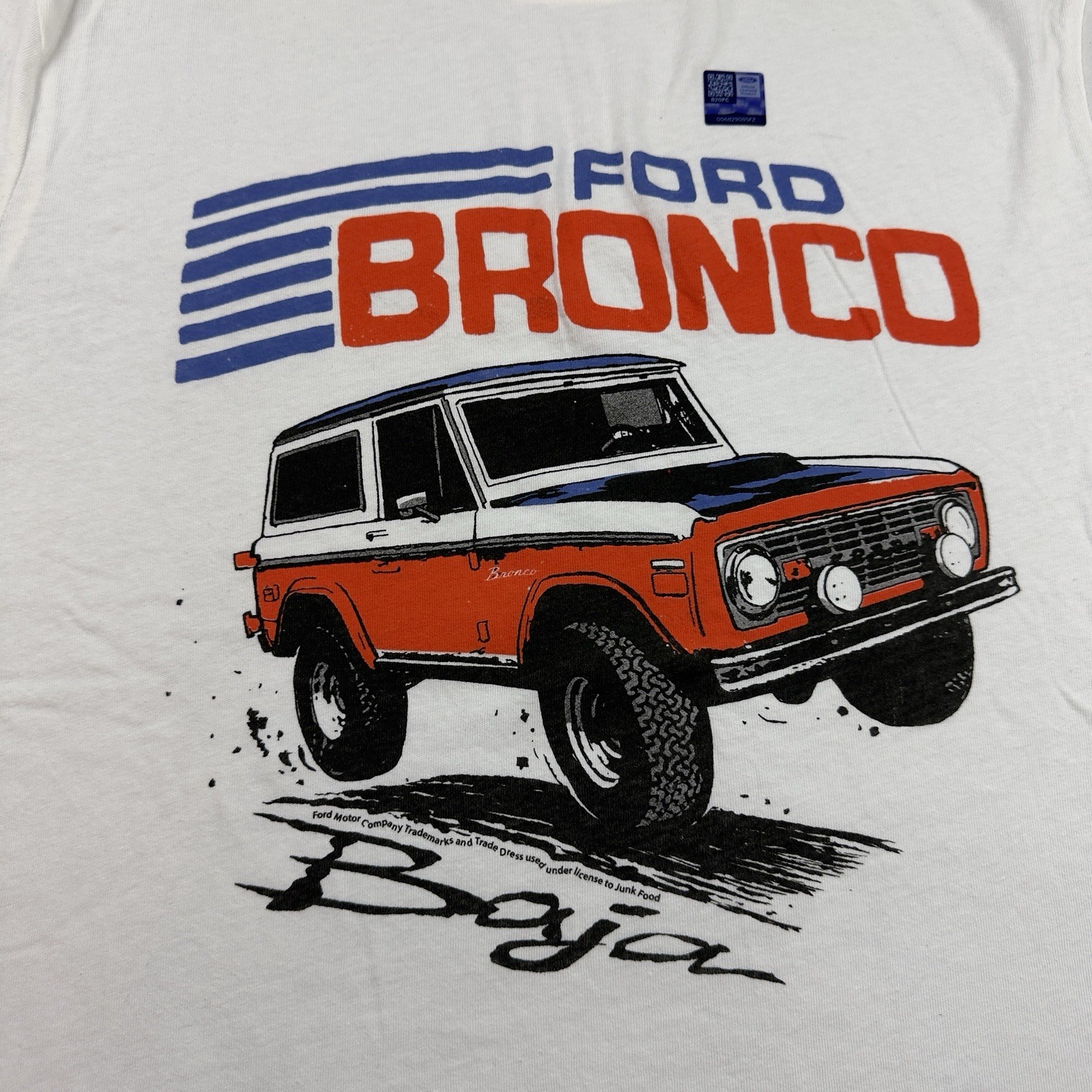 Ford Bronco / Junk Food Clothing / Graphic T-Shirt Adult Size X-Large