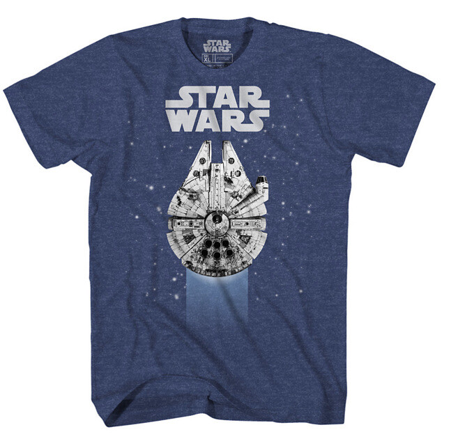 Star Wars Men’s Mad Engine T-Shirt Size Large Color Navy Heather 100% Cotton