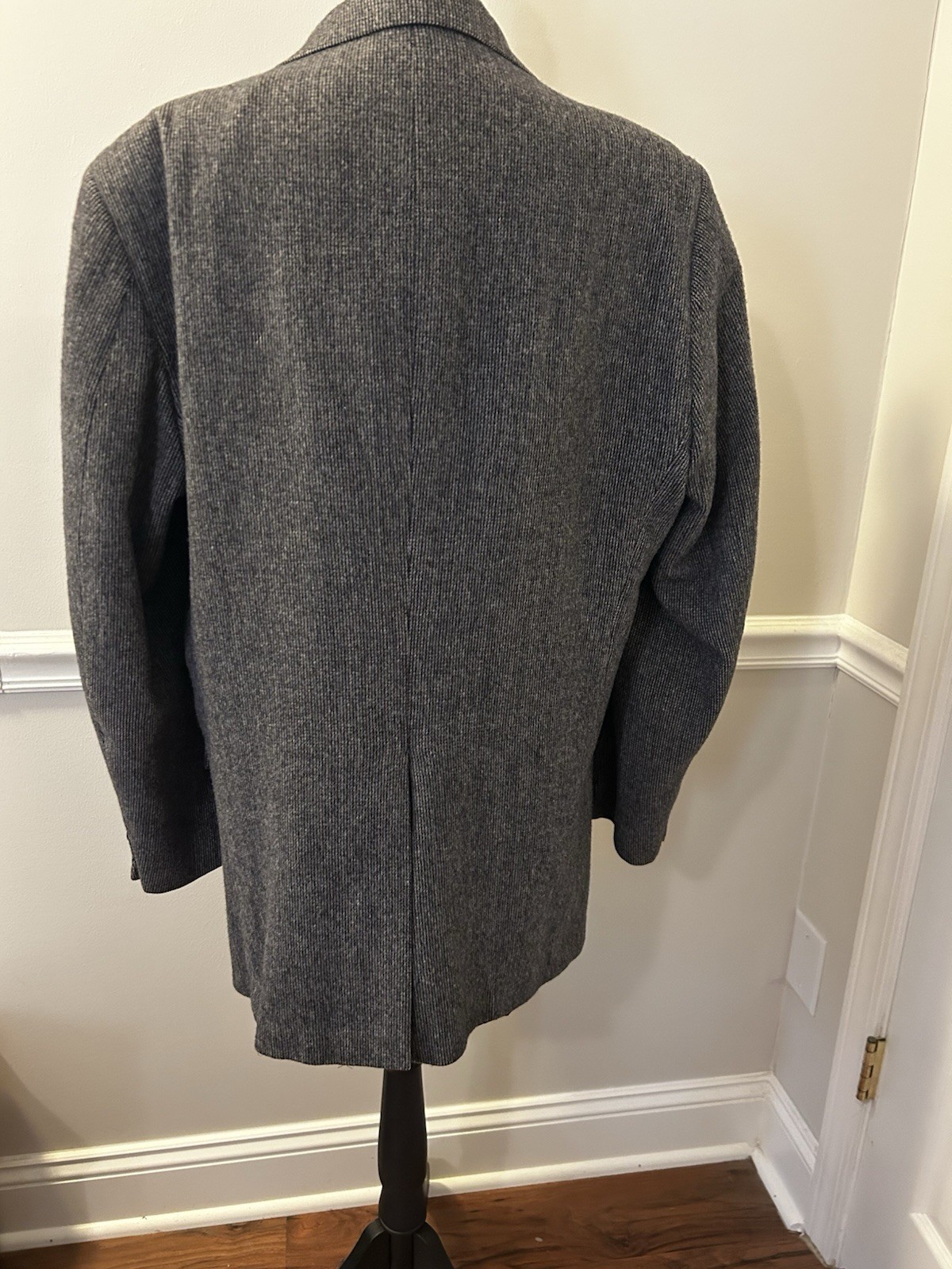 Regent House Collection 100 % Wool Tweed Herringbone Sport Coat Gray Men’s L
