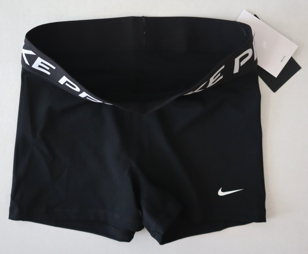 Nike Pro CZ9857-010 Women’s Sz S Black Dri-FIT 3″ Compression Ball Shorts