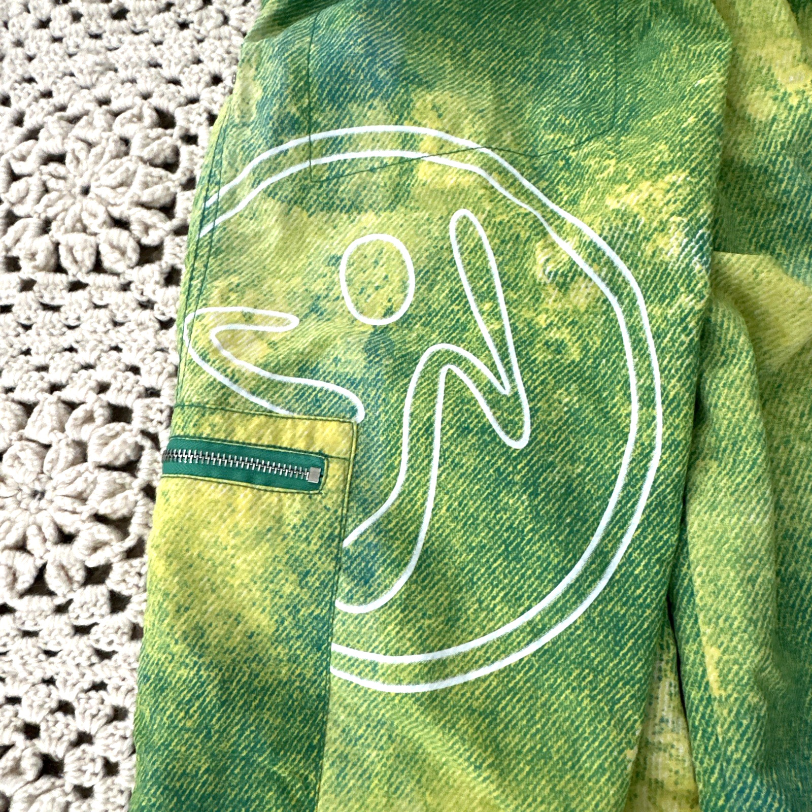 Zumba Pants Womens Green Cargo Parachute Adjustable Ankle Strap XS
