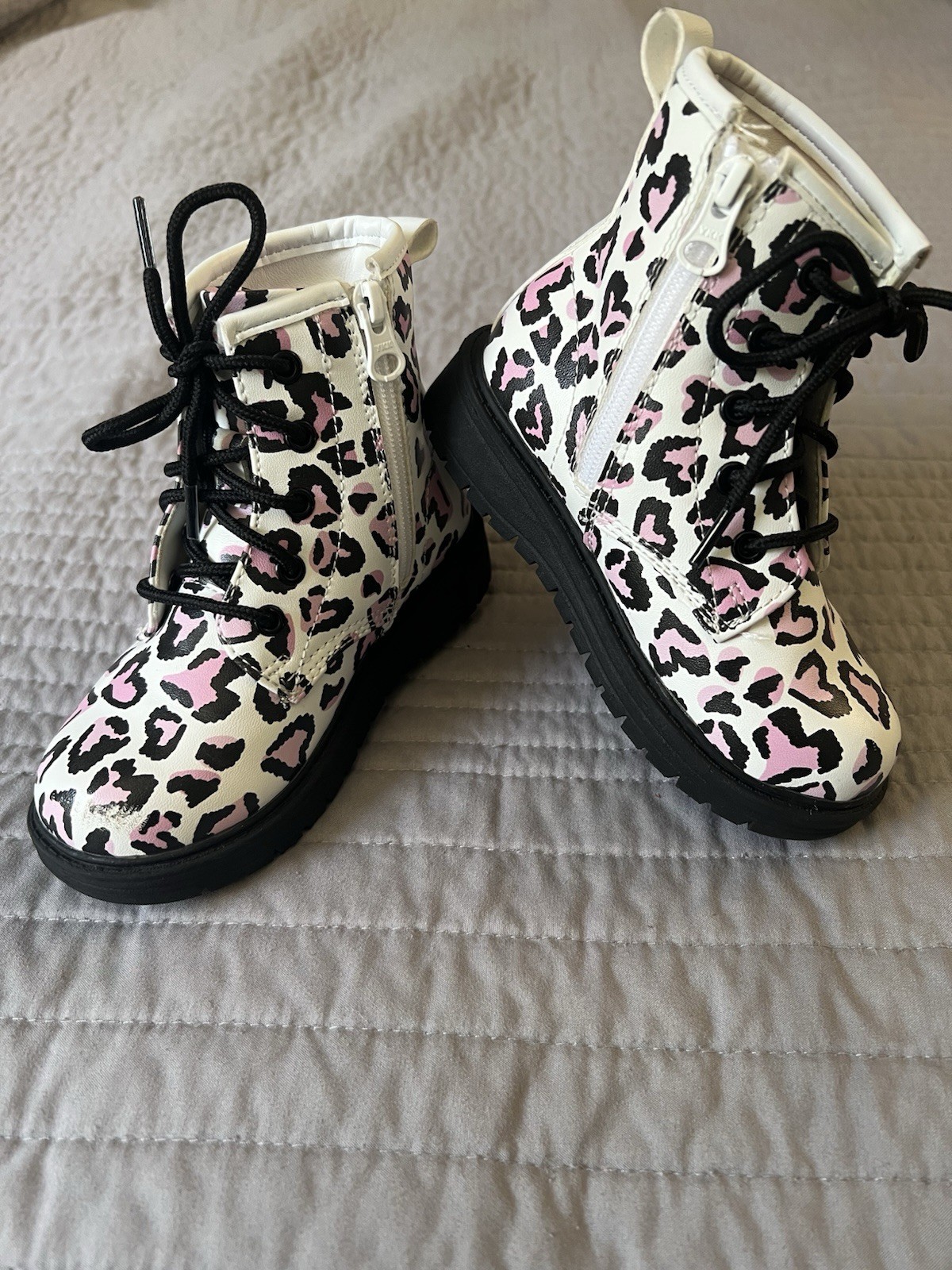 Skechers Leopard Print Boots 7c Toddler Girls