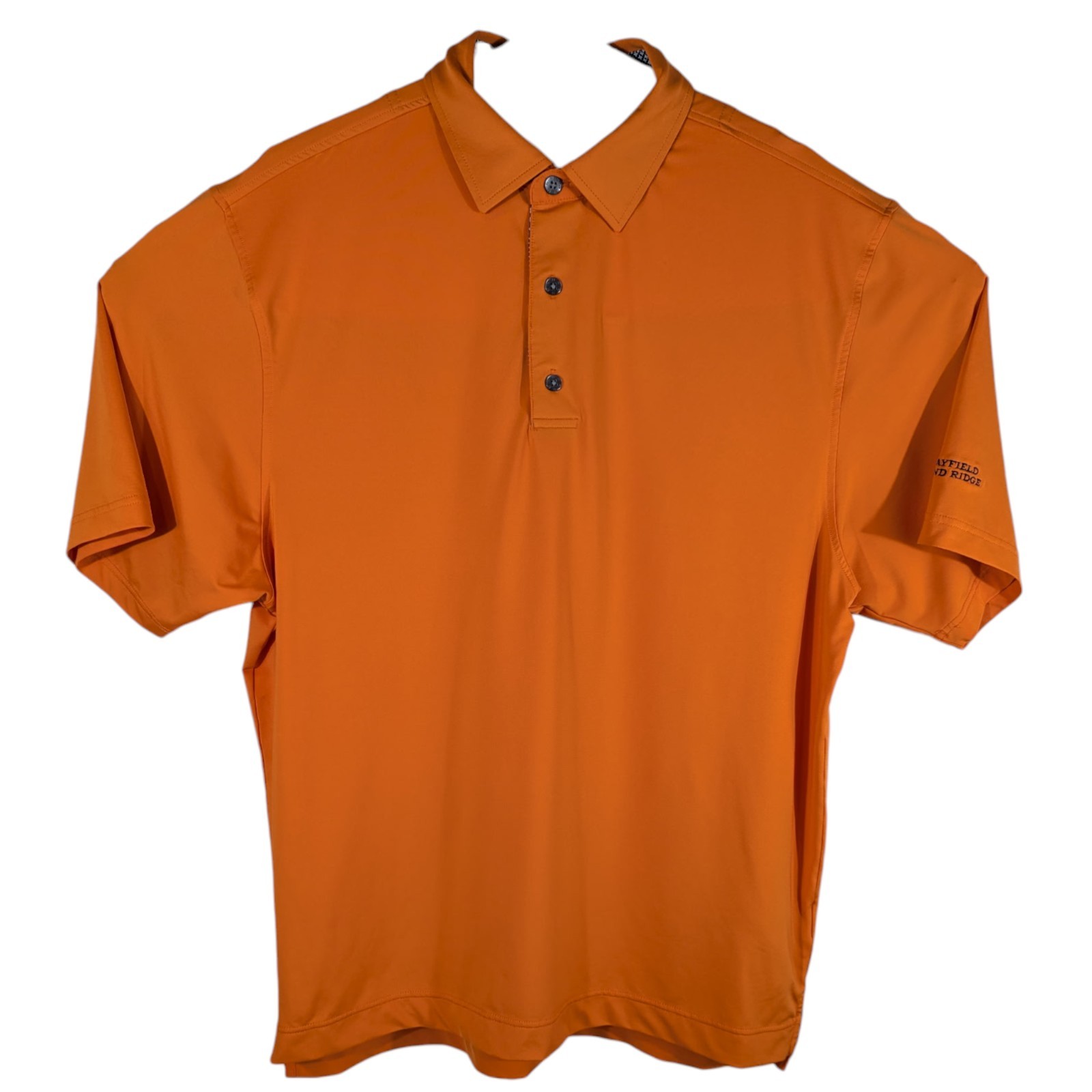 FootJoy Golf Polo Orange Mens size Large Shirt Mayfield Sand Ridge
