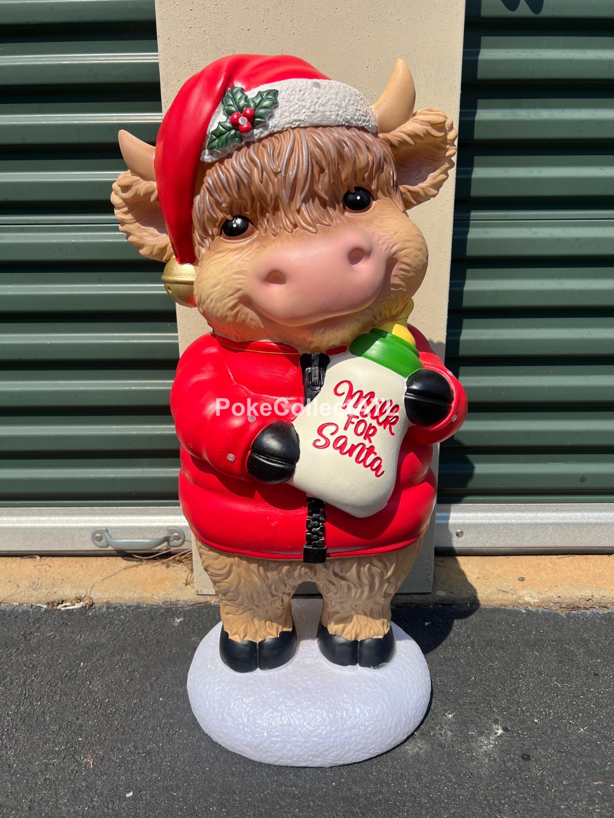 *NEW* 2.5 ft LED Cow “Milk For Santa” Blow Mold Christmas Decor Home Depot 2025