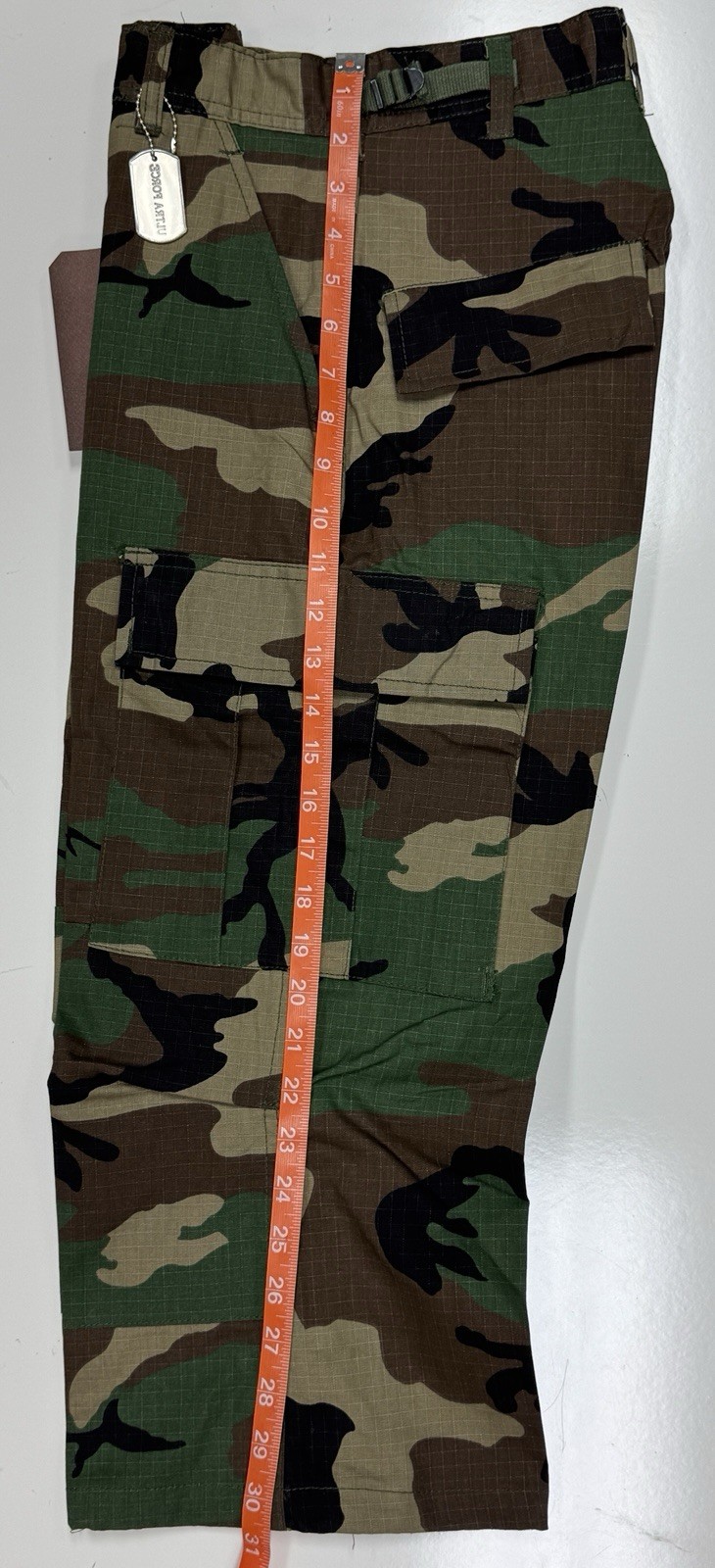 Rothco Woodland Camo 6-Pocket BDU 3/4 Capris Pants, Men’s Sz XS