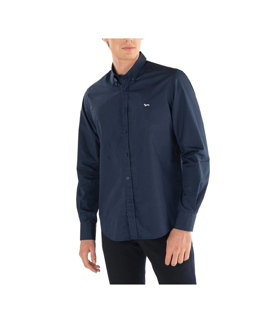 HARMONT & BLAINE – SOLID COLOUR COTTON SHIRT