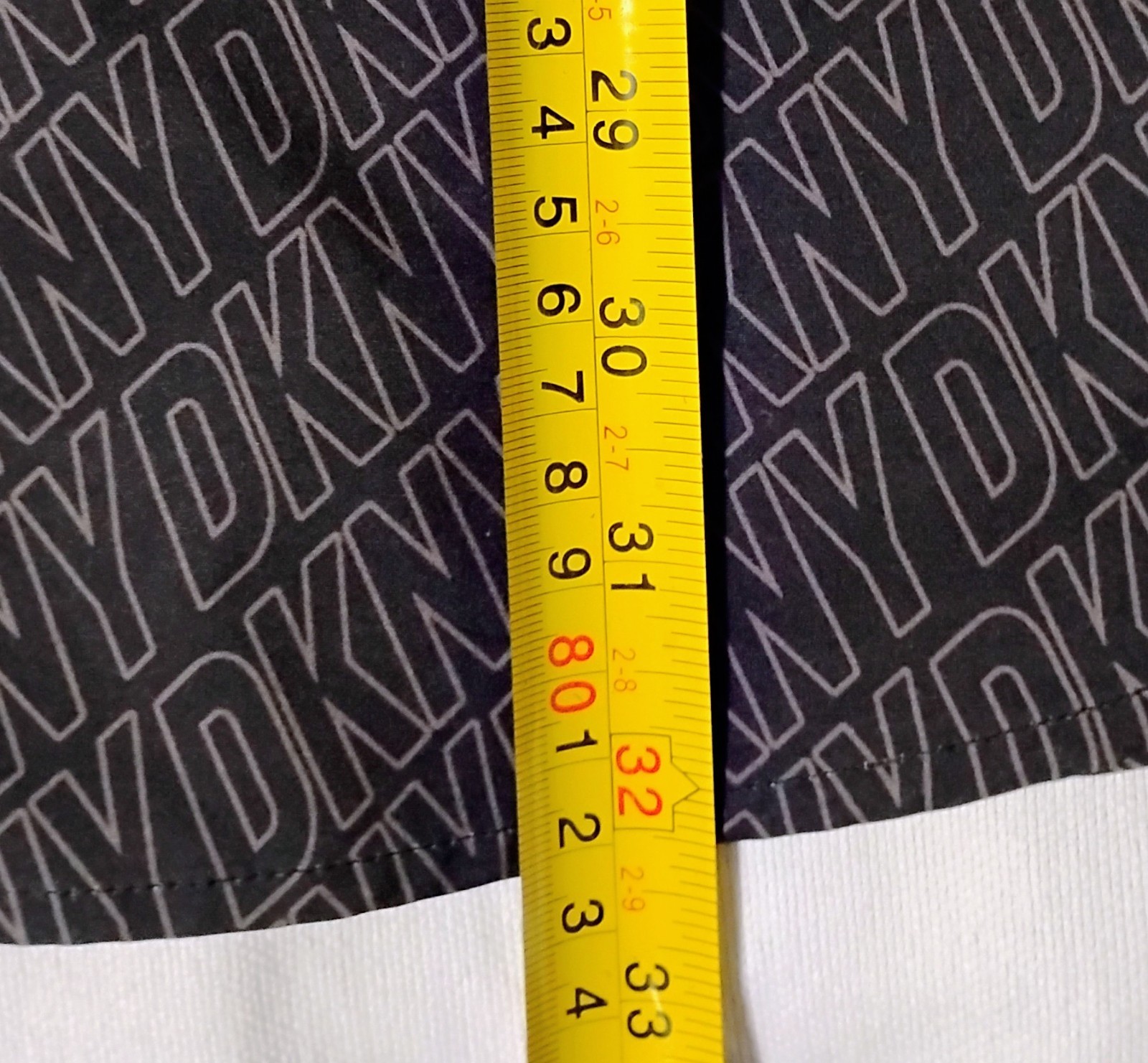 DKNY Mens Shirt XL Long Sleeve Button Up All Over Logo Print Black Gray