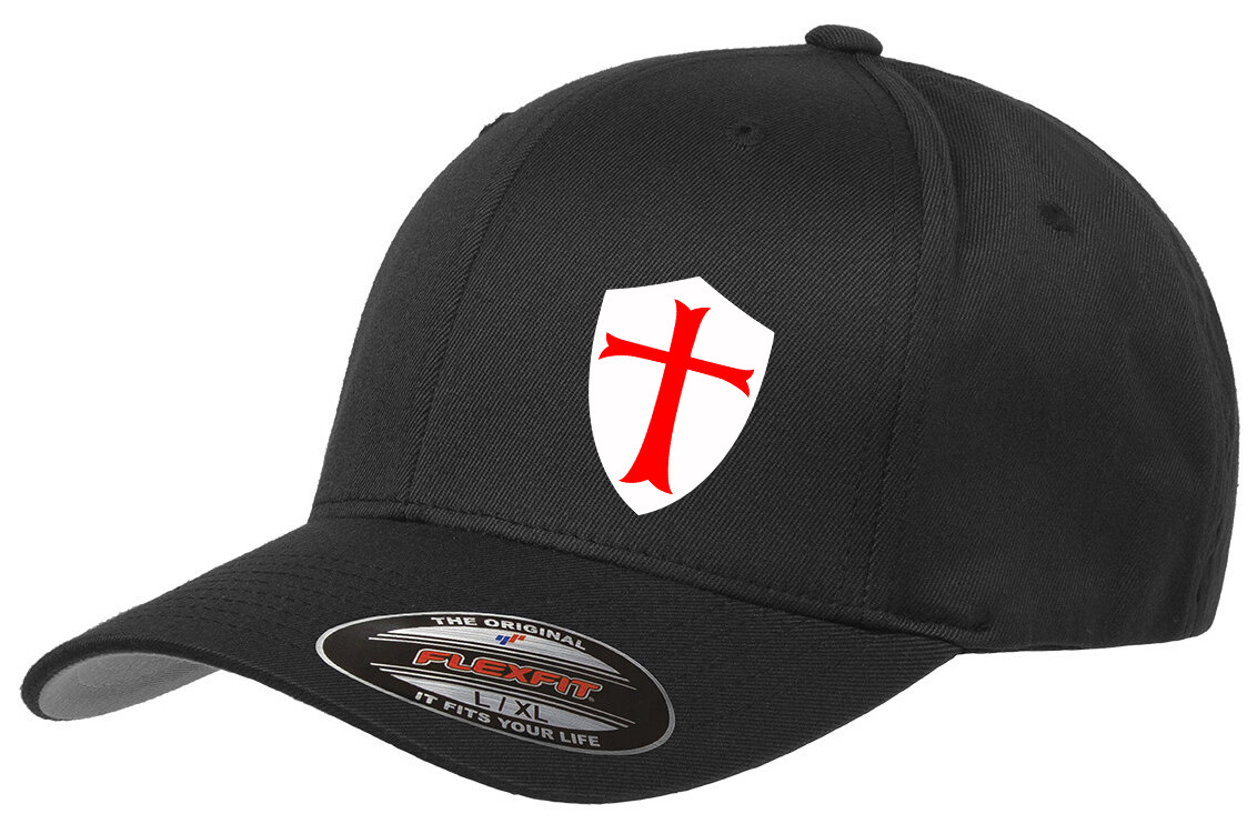 KNIGHTS TEMPLAR SHIELD FLEXFIT 6277 HAT *FREE SHIPPING in BOX*