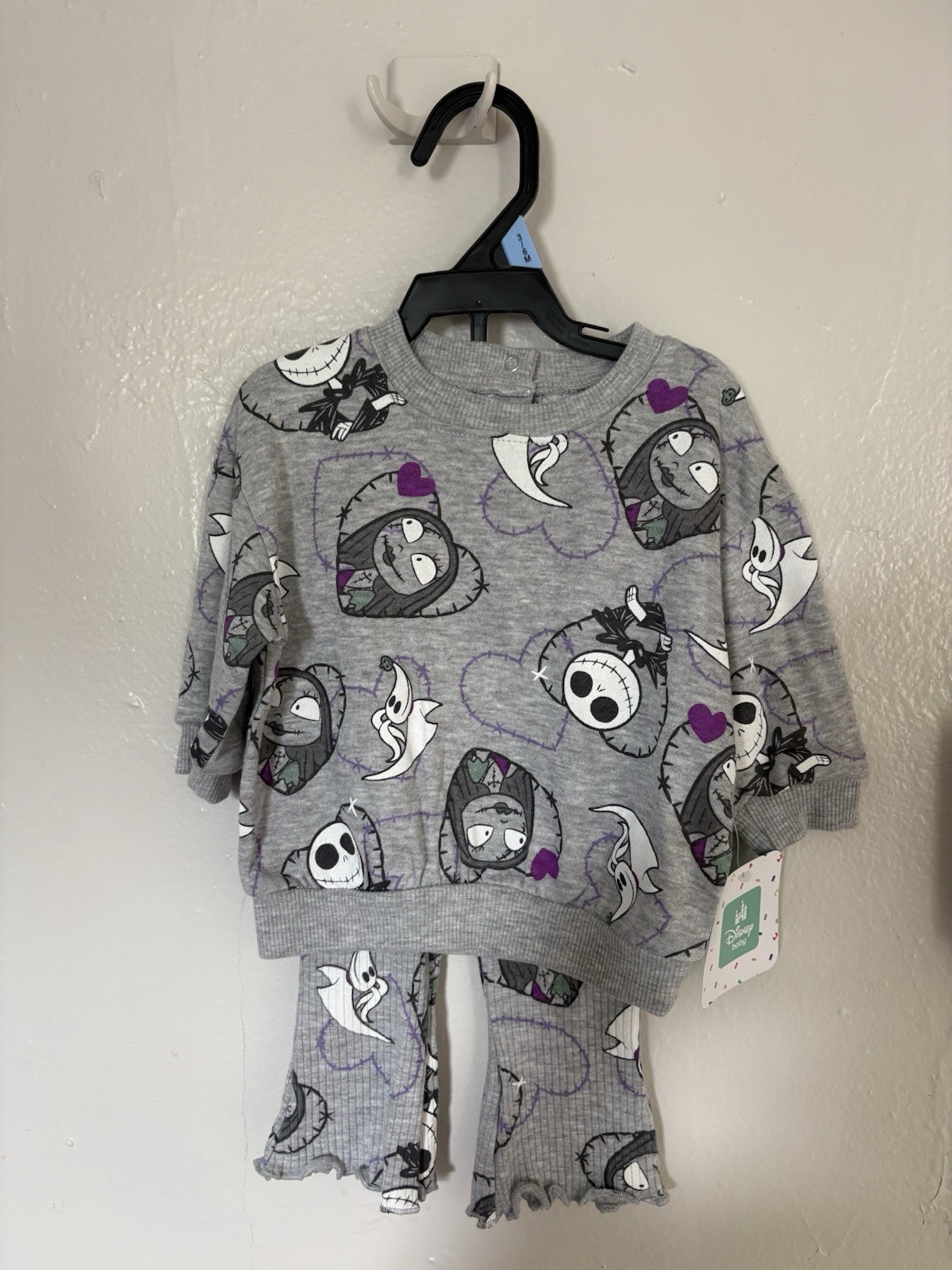 Disney Baby Nightmare Before Christmas 2pc Outfit. Size 3-6 Months. NWT