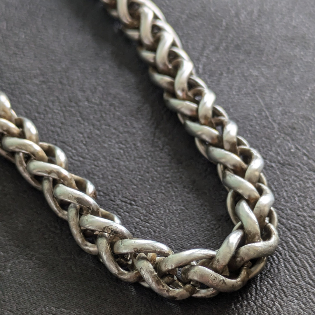 Solid brass Stainless steel Wallet chain Vintage finish Handmade in Japan ZWSA