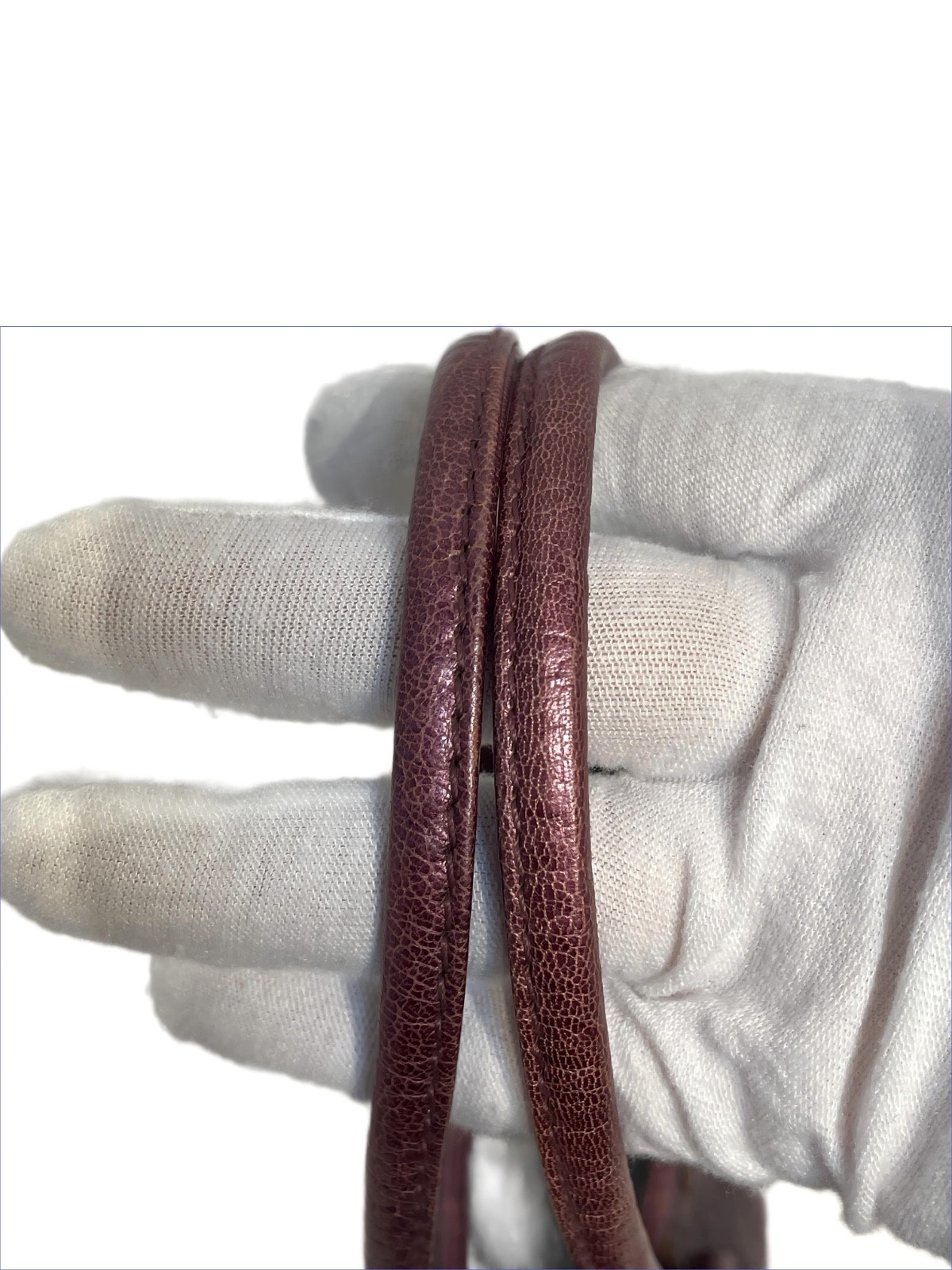Bottega Veneta 2000’s Tote Bag Burgundy Leather Used