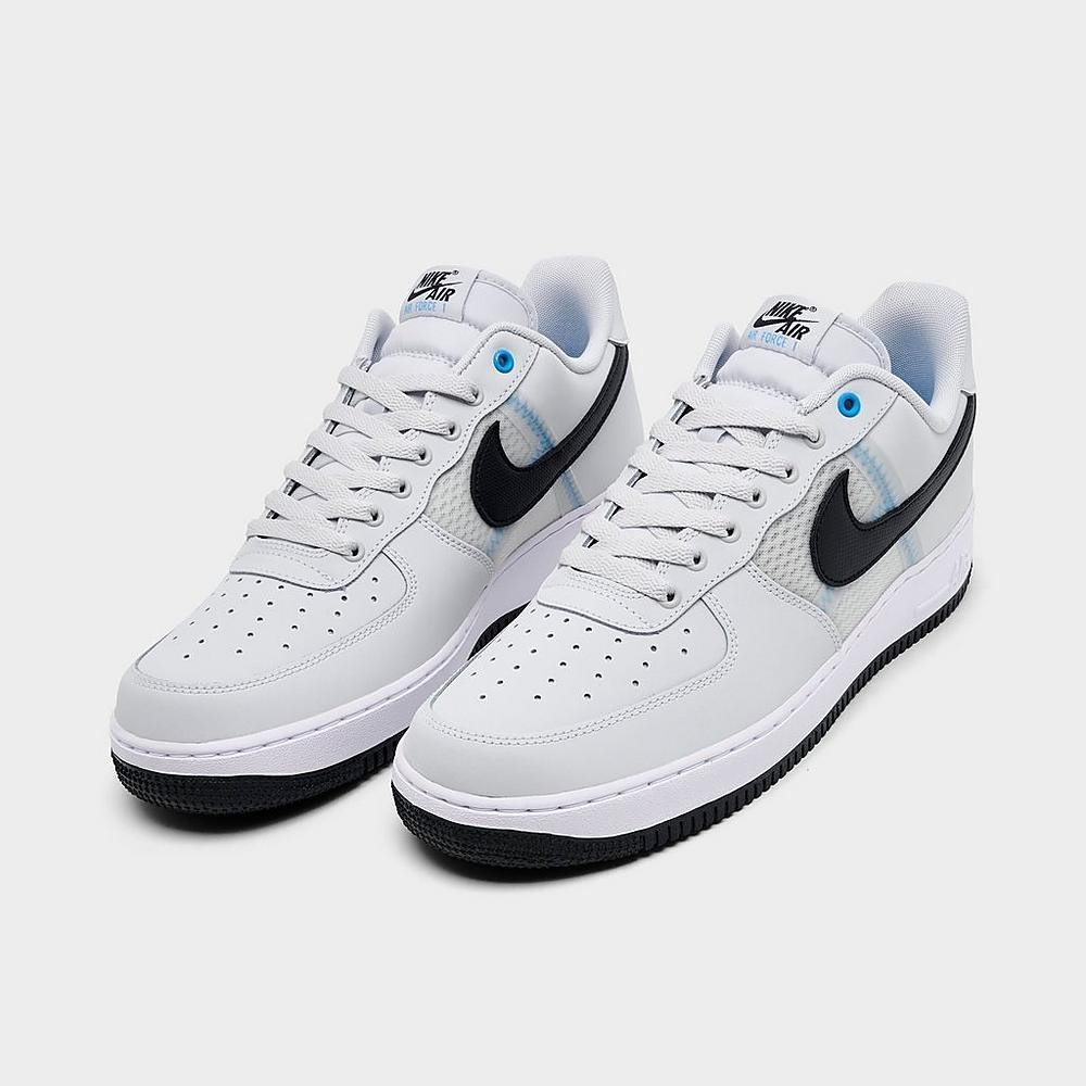 NIB Men Nike Air Force 1 Low ’07 LV8 SE Mesh Tape Photon Dust Blue IH4462-001
