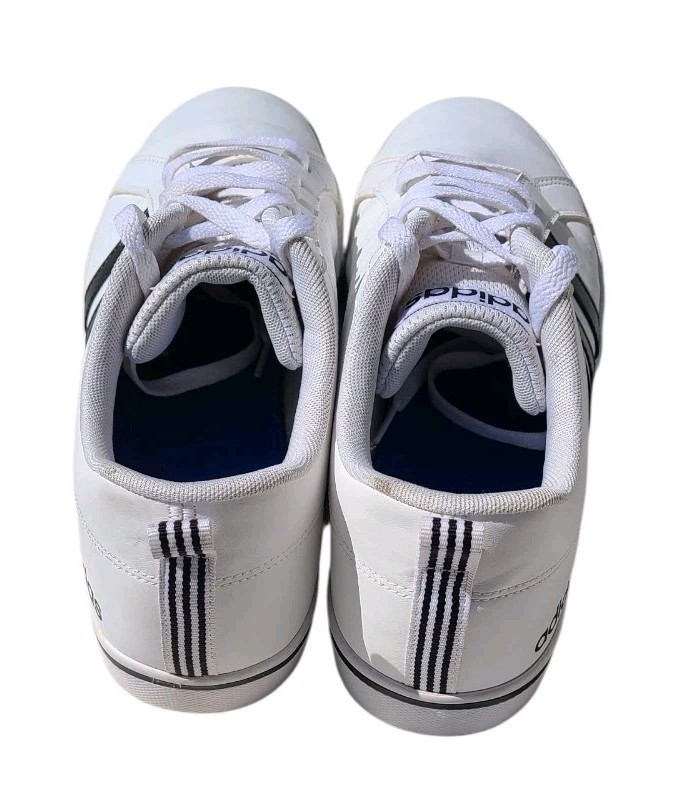 Adidas Men’s Size 11 Adidas VS Pace White W/ Black Trim Sneakers