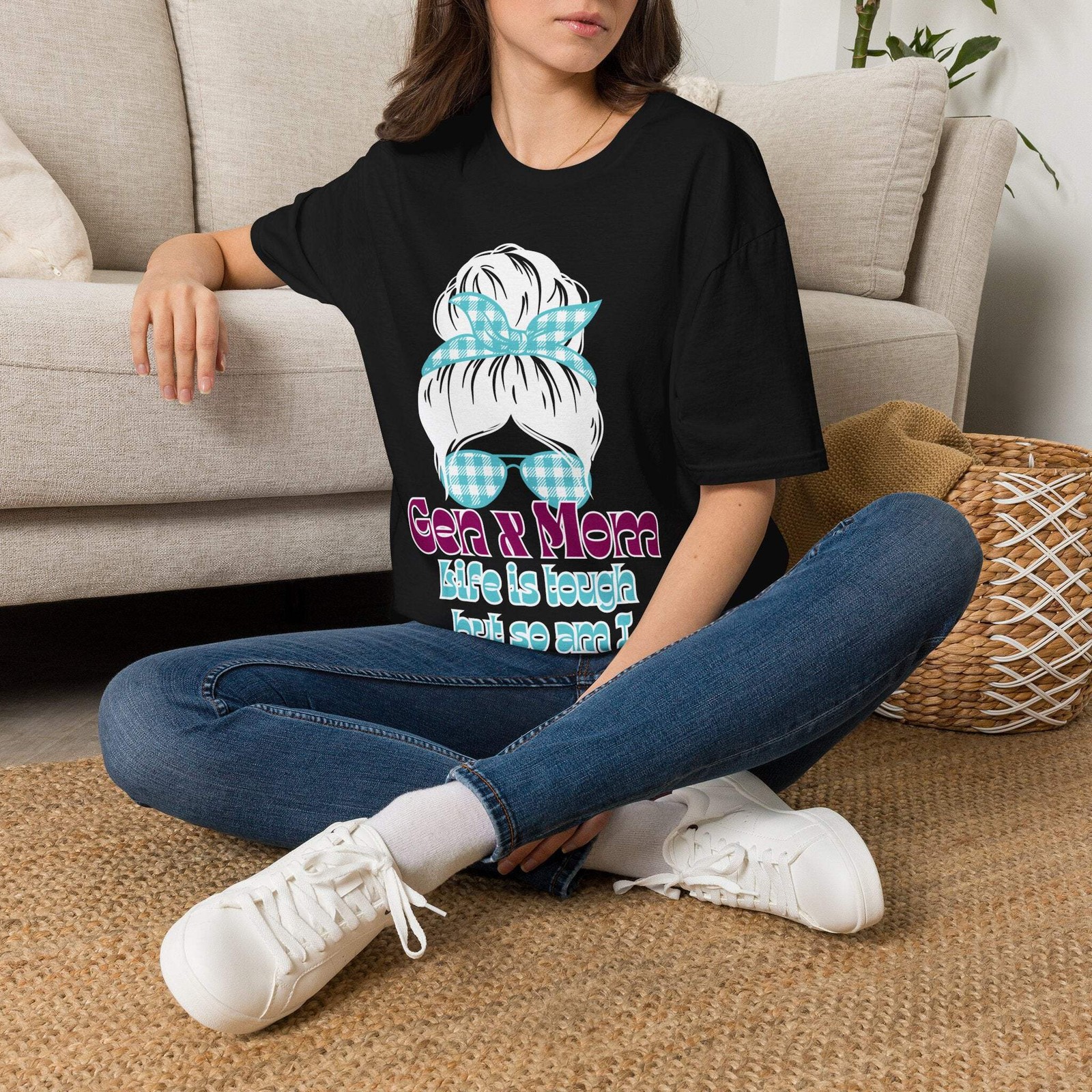 en X Bulldog T-Shirt Generation X 1965 1980 Birth Year Graphic Tee Tough Retro G
