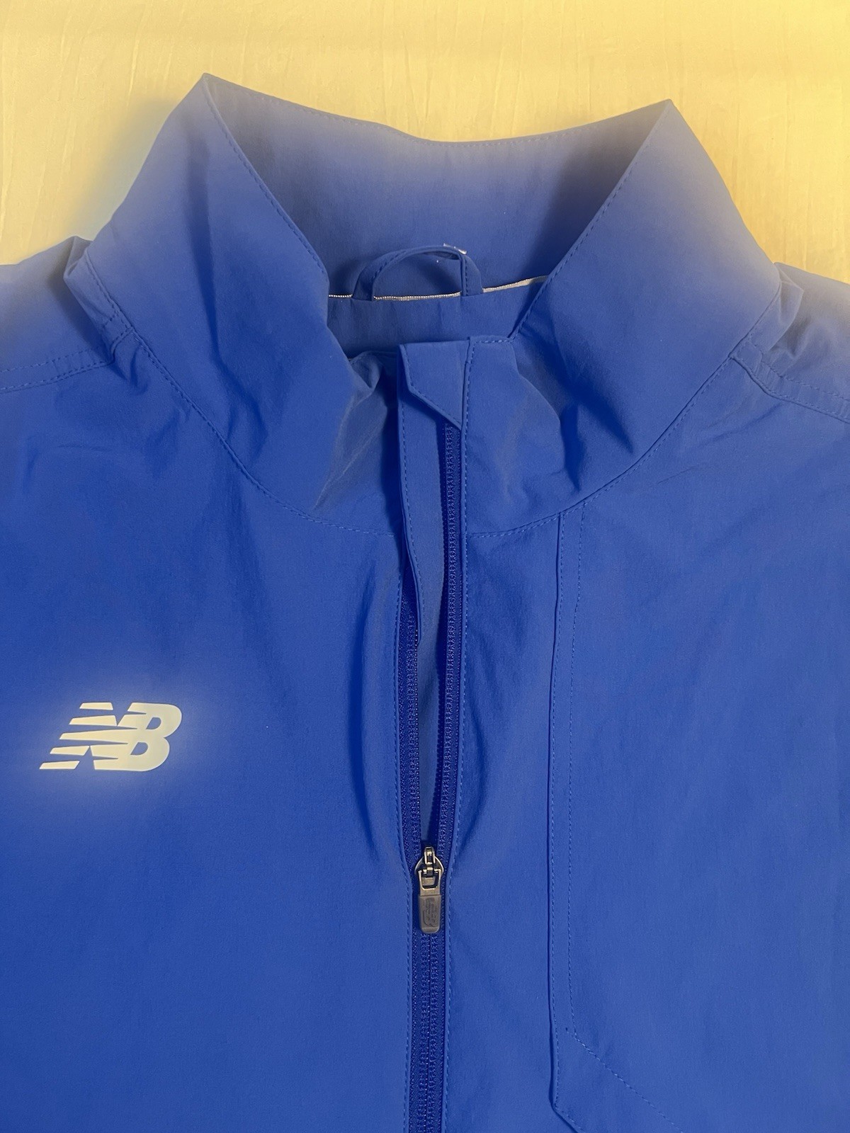 New Balance Men’s 5XL Big & Tall Blue Windbreaker Jacket Full Zip NWOT Active
