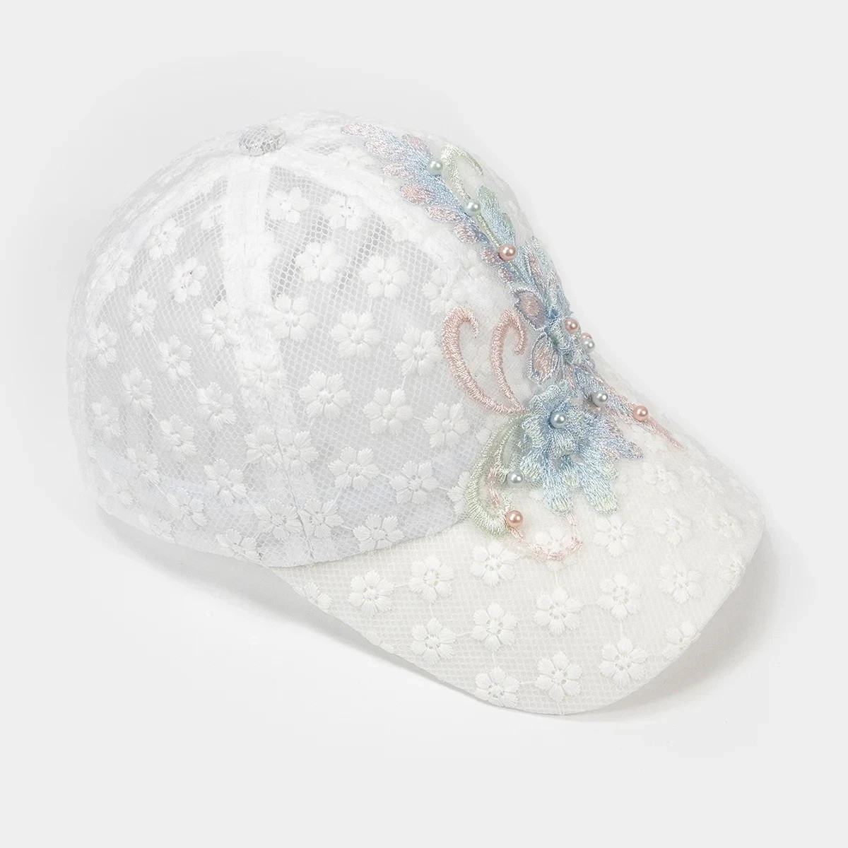 Embroidery Flowers Designer Baseball Cap Mesh Caps Women’s Fashion Hat