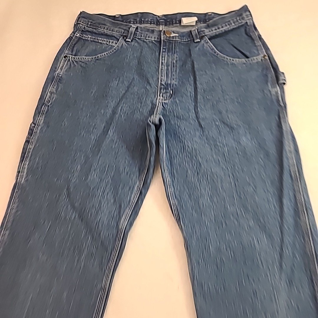 Key Carpenter Jeans Workwear Hammer Loop Rugged Blue Men’s 36×34 Gorpcore