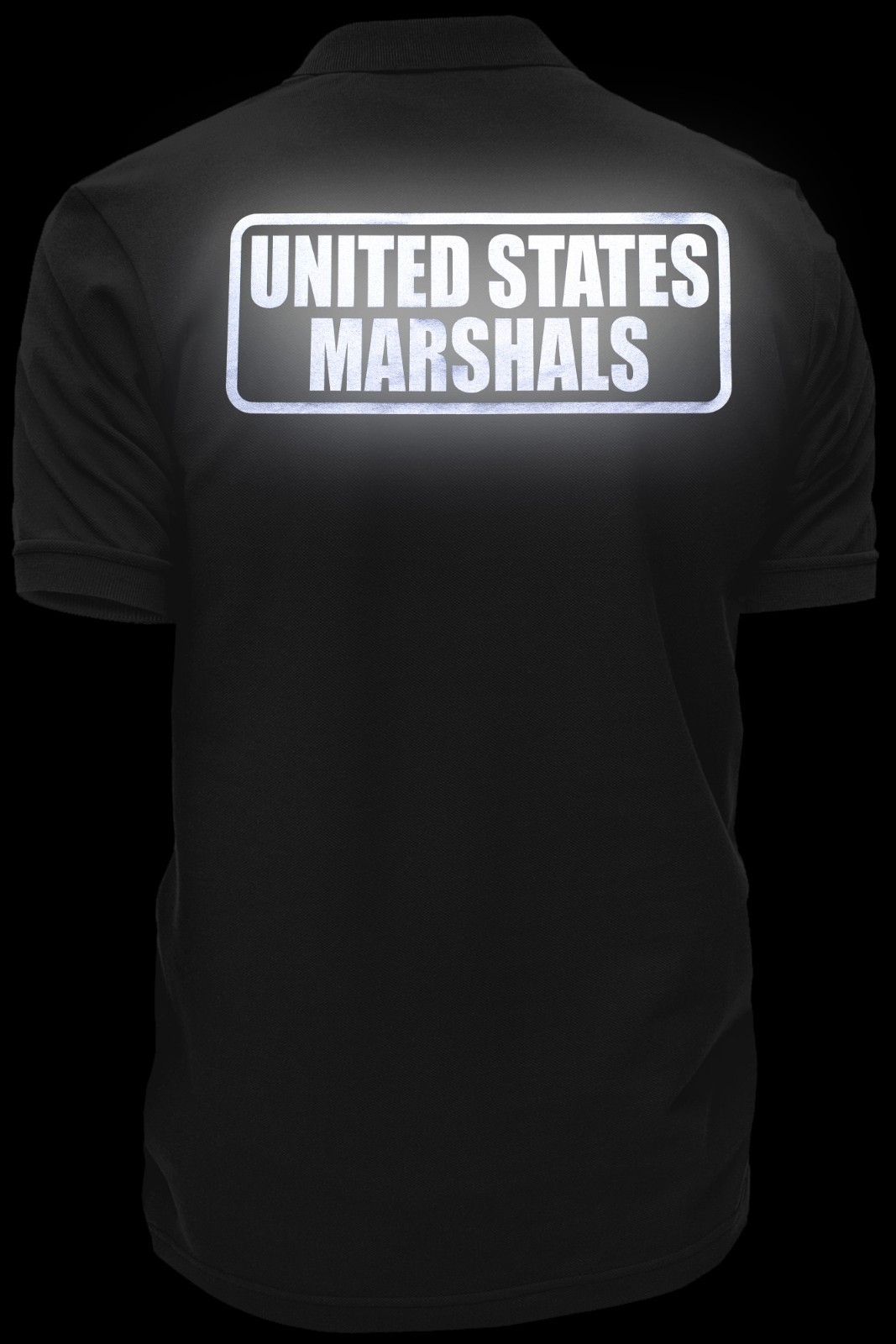 US Marshals Polo REFLECTIVE design, Easy Care Polo, pique fabric.