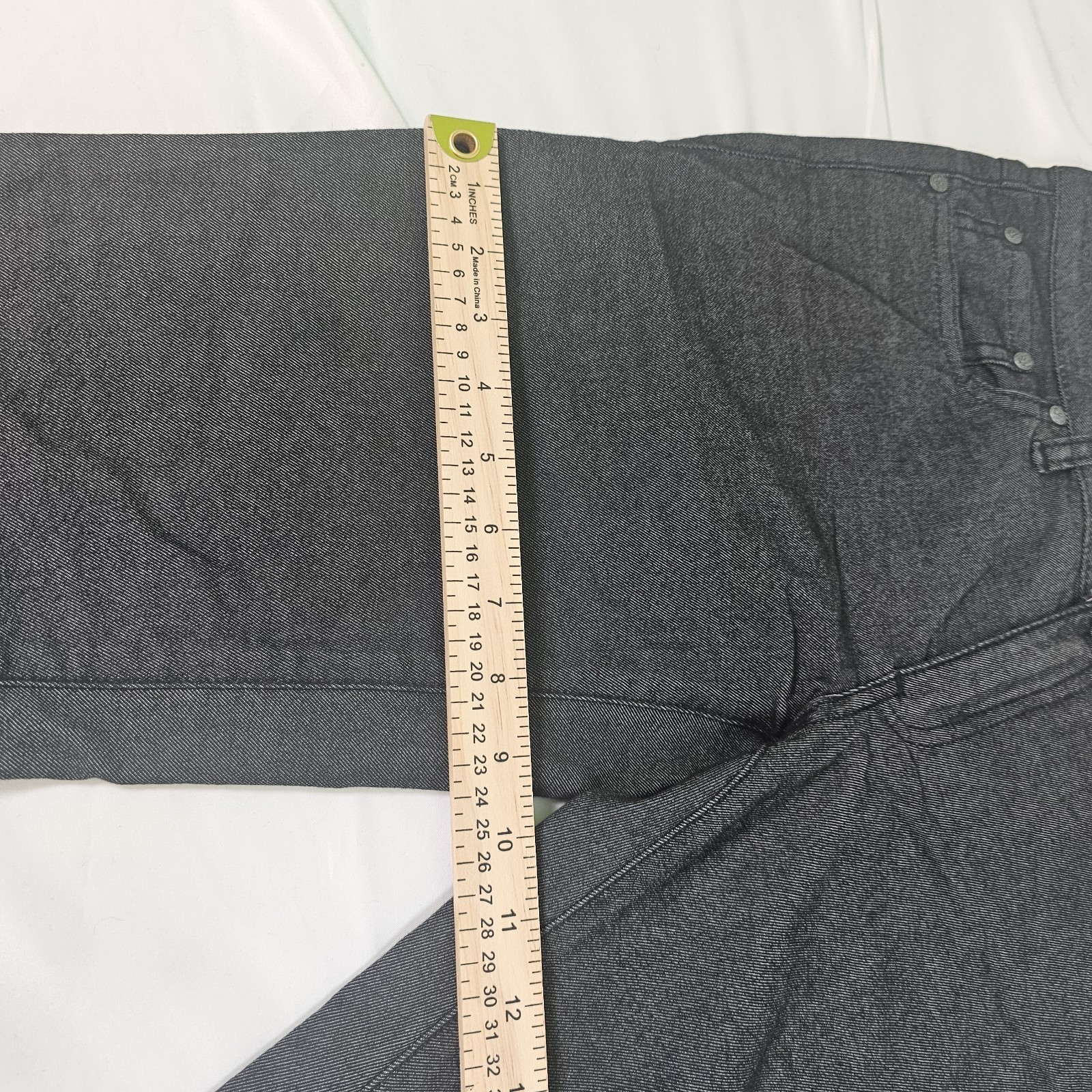 PrAna Size 8/29 Womens Charcoal Grey Organic Cotton Blend Straight Stretch Pants