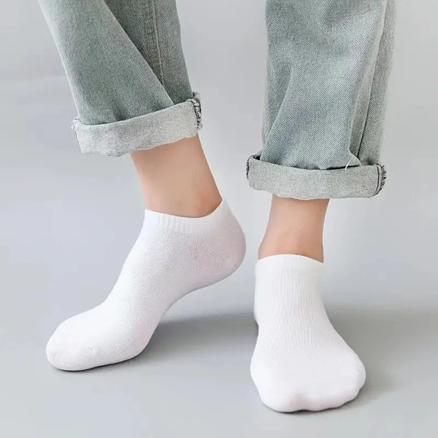 10/12/20/40 Pairs Men Boat Socks Business Sport Sweat Absorption Mature Summer A