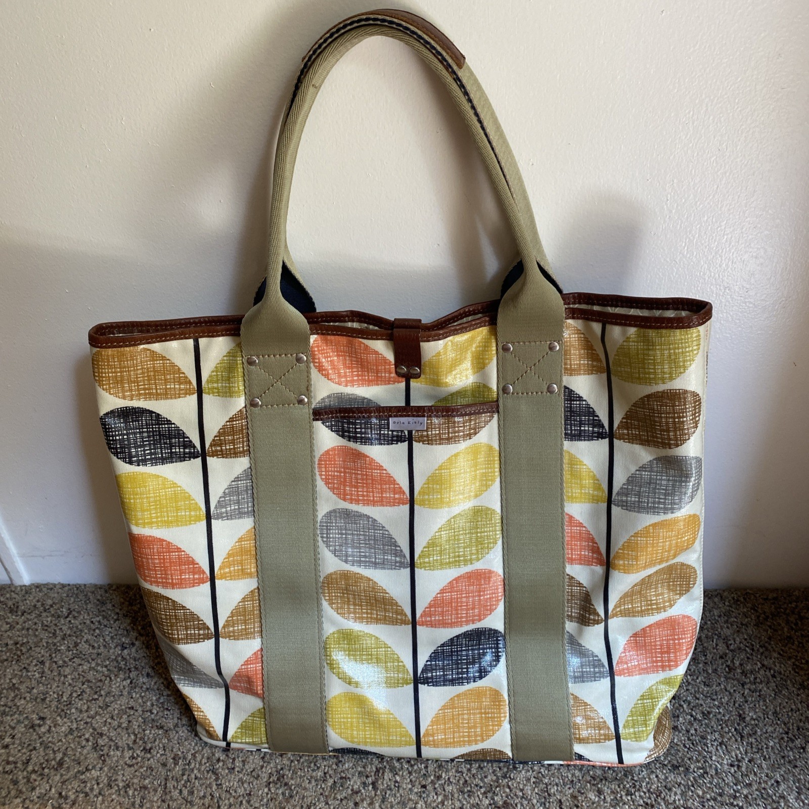 Orla Kiely Stems Coated Cotton XL Tote