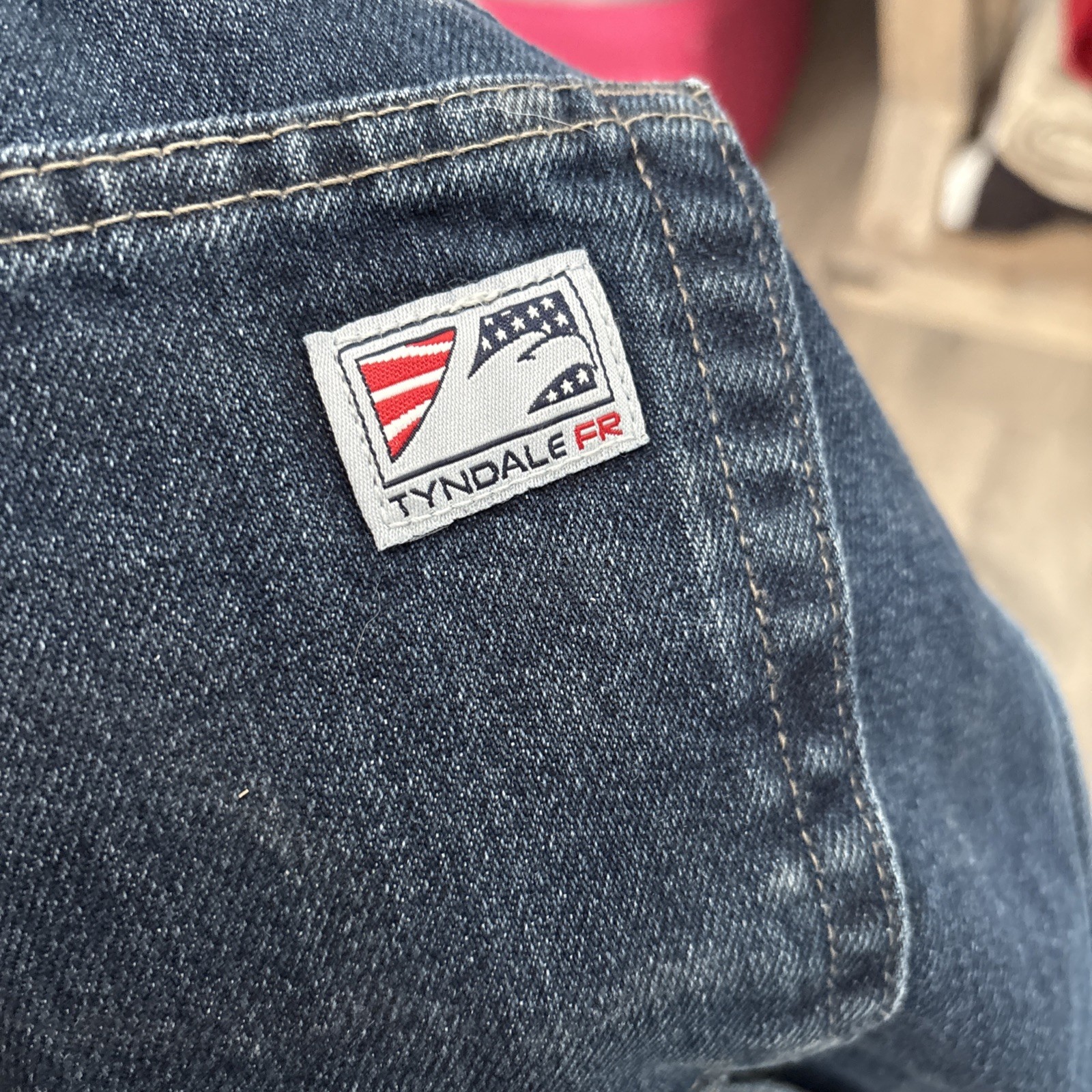 Tyndale FR Jeans Mens 40 Flame Resistant Pants F290T Blue Relaxed Carpenter