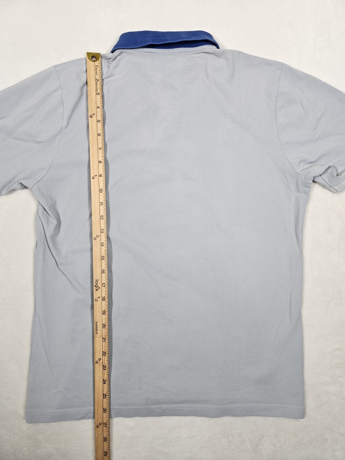 Psycho Bunny Mens Pima Cotton Polo Shirt Grey Blue Orange Size XXL