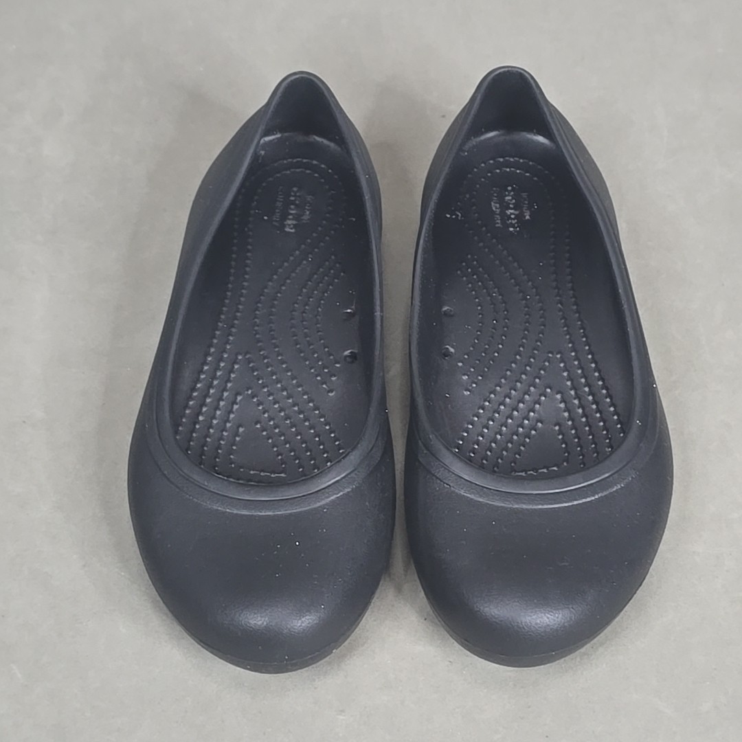 CROCS At Work Iconic Comfort Ballet Flats Black Women’s 7 Nurse 205074