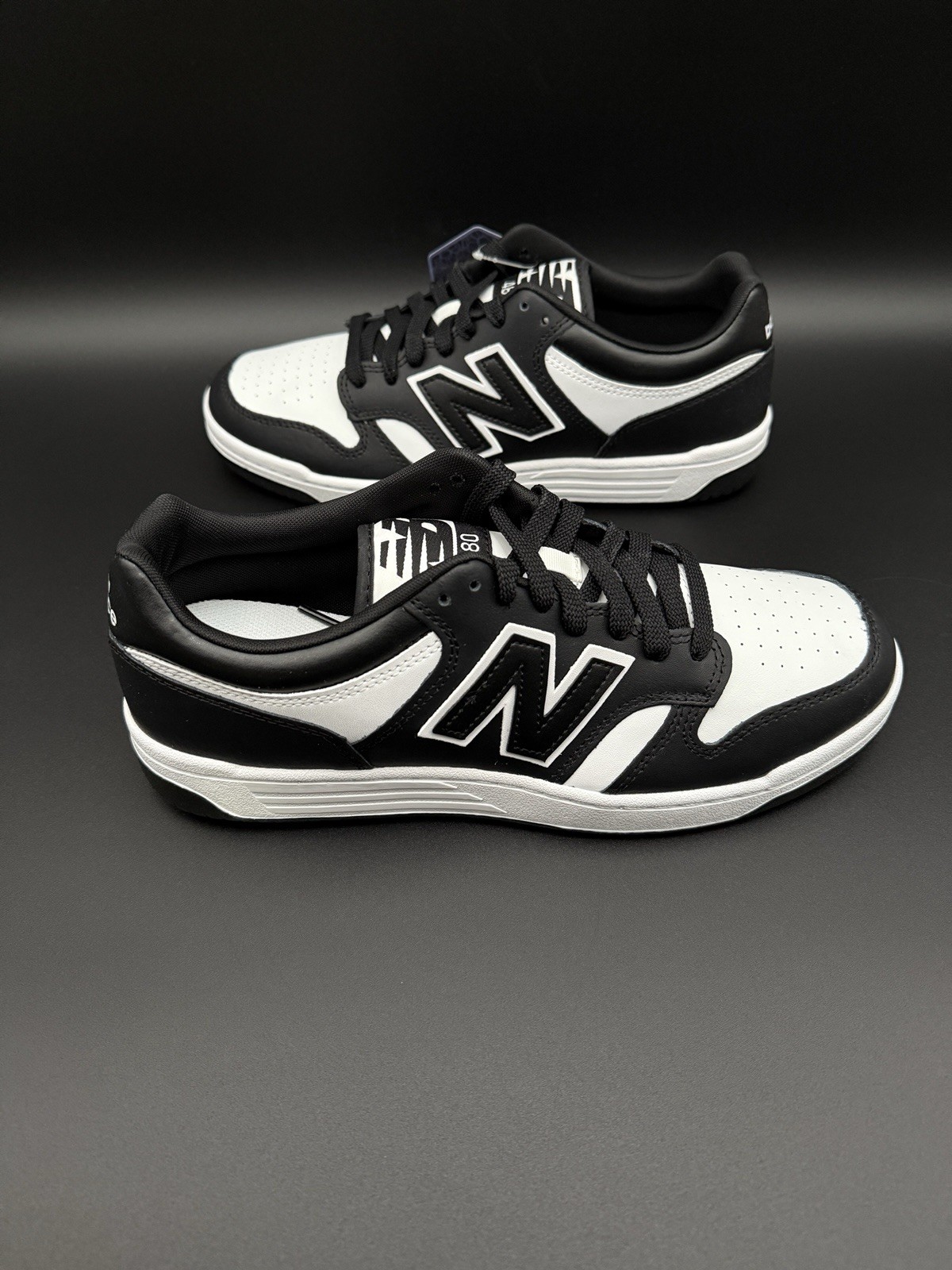 New Balance 480 Sneaker Black and White Men’s Size BB480LBA
