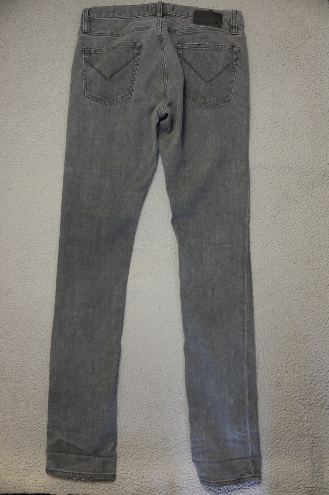John Varvatos Jeans Women 29 Gray Denim Medium Wash 5-Pockets Skinny Leg Zip Fly