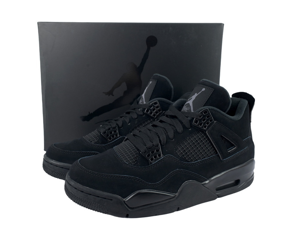 Jordan 4 “Black Cat” Men’s Retro Basketball Shoes Mid Top US Size 7-12