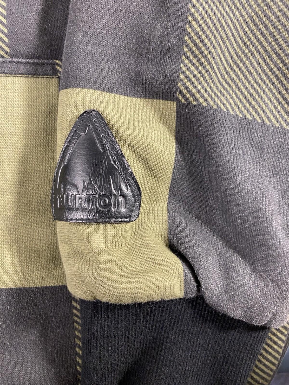 Burton Soft Lining Sherpa Hooded Geometric Warm Thick Full Zip Pull String 40R