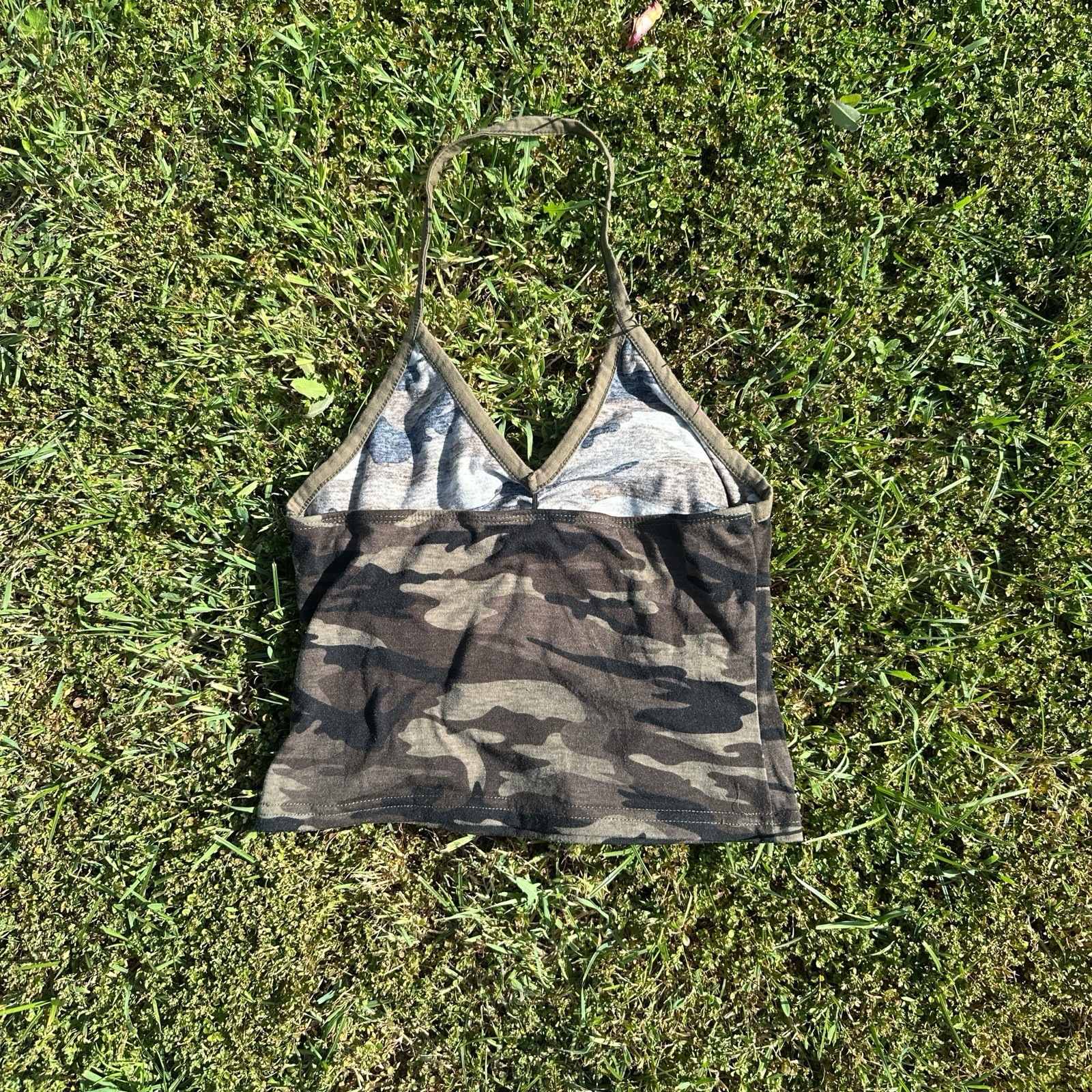 Camo Halter Top