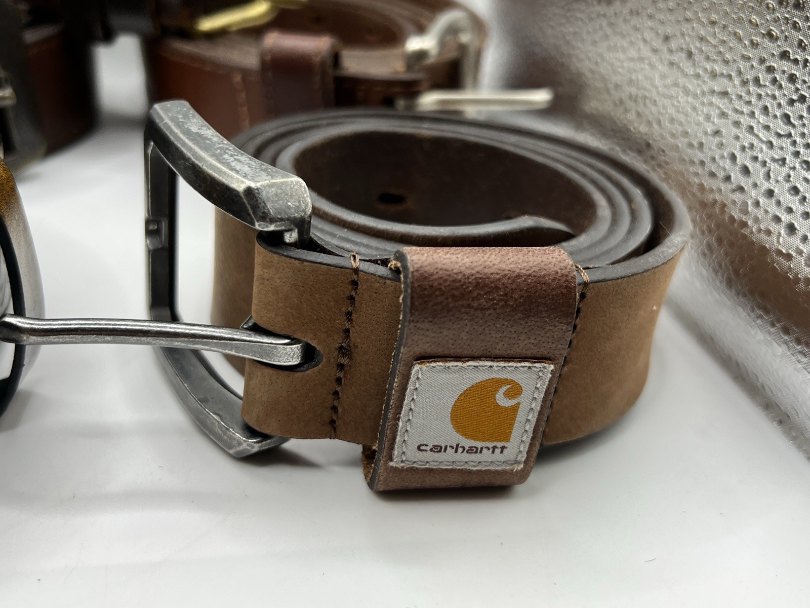 Assorted Bulk Lot 8 Various Style Belts Leather Carhartt