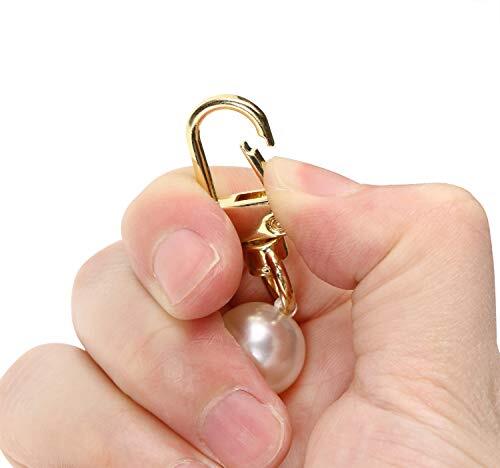 Bag Strap Extender 2Pcs 4.7 Inch Short Faux Pearl Purse Chain Strap 12 cm