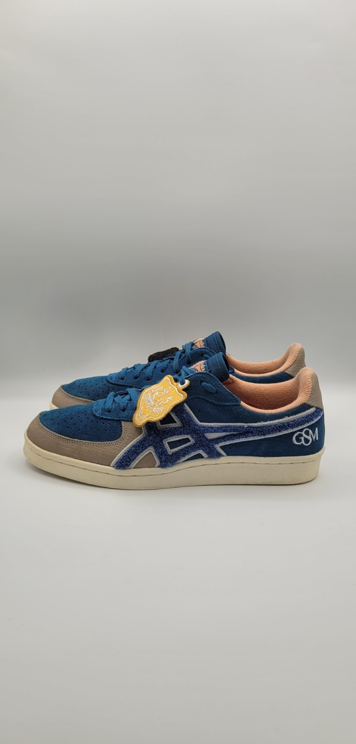 Onitsuka Tiger GSM SD Mens 9 Blue Suede Sneakers Rare Patch Logo Japan Style