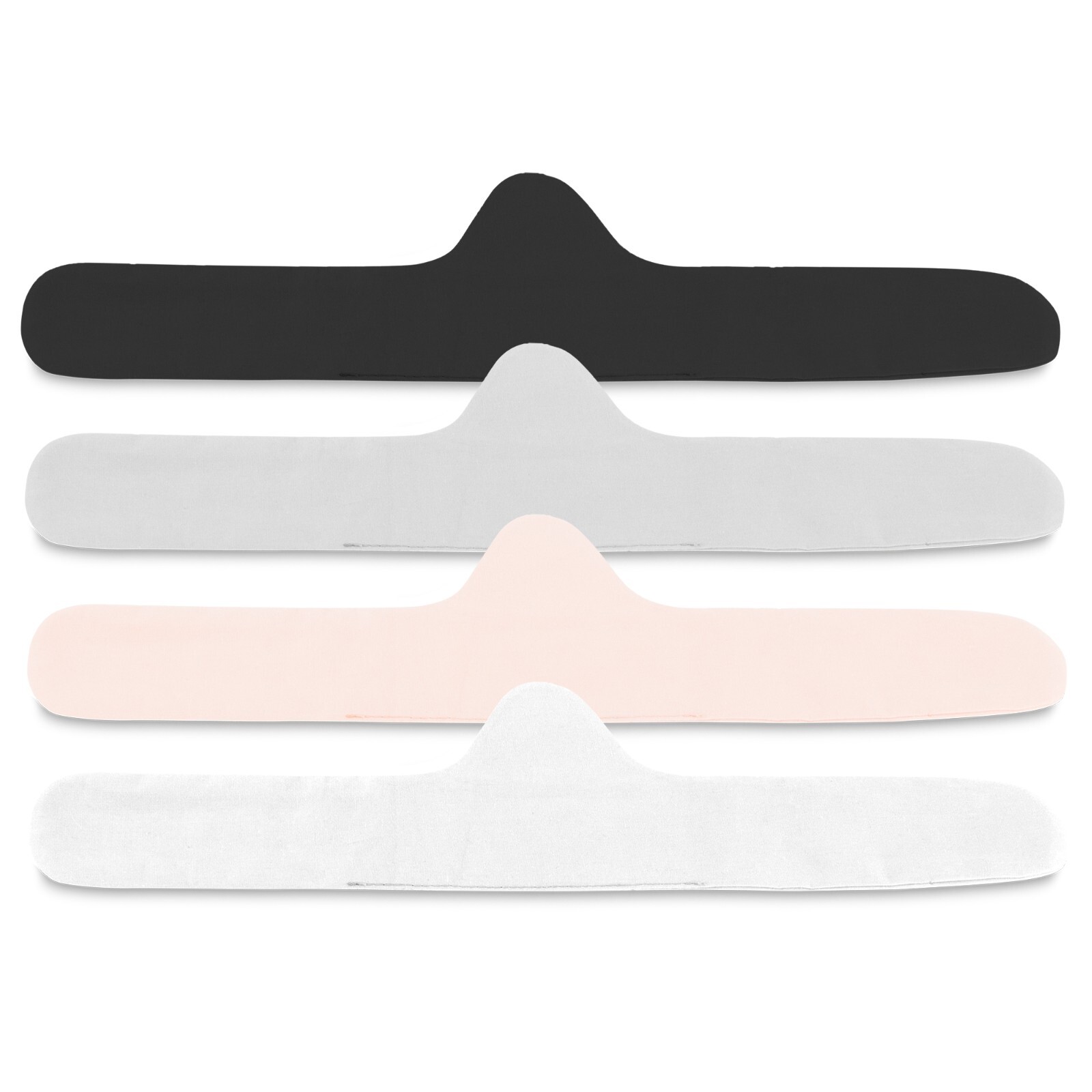 Organic Cotton & Bamboo Bra Liner 4-Pack (White, Pink, Gray, Black) Stay Dry