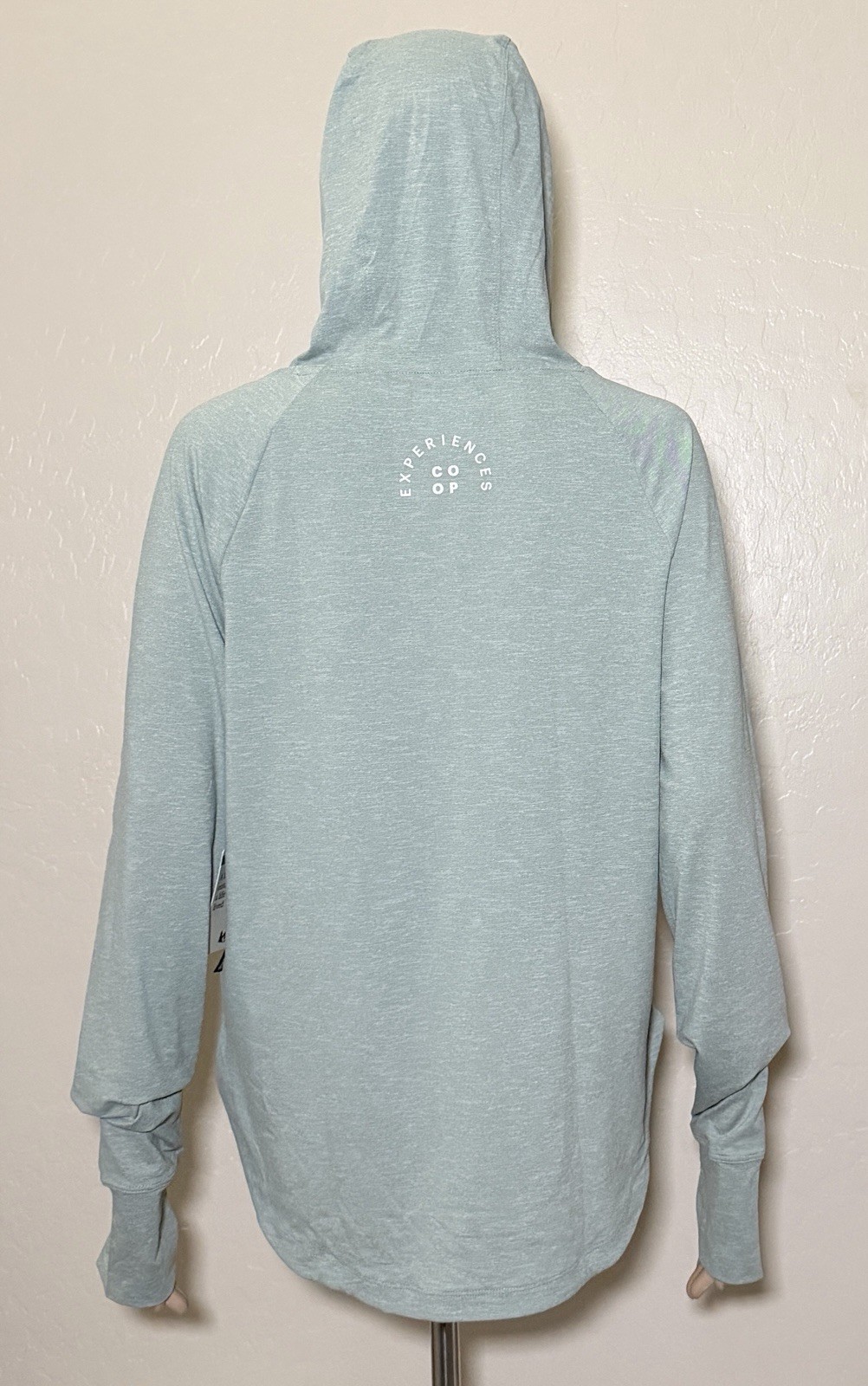 REI Co-op Womens Medium Sahara Shade Hoodie Sea Olive Green Hike Active Top