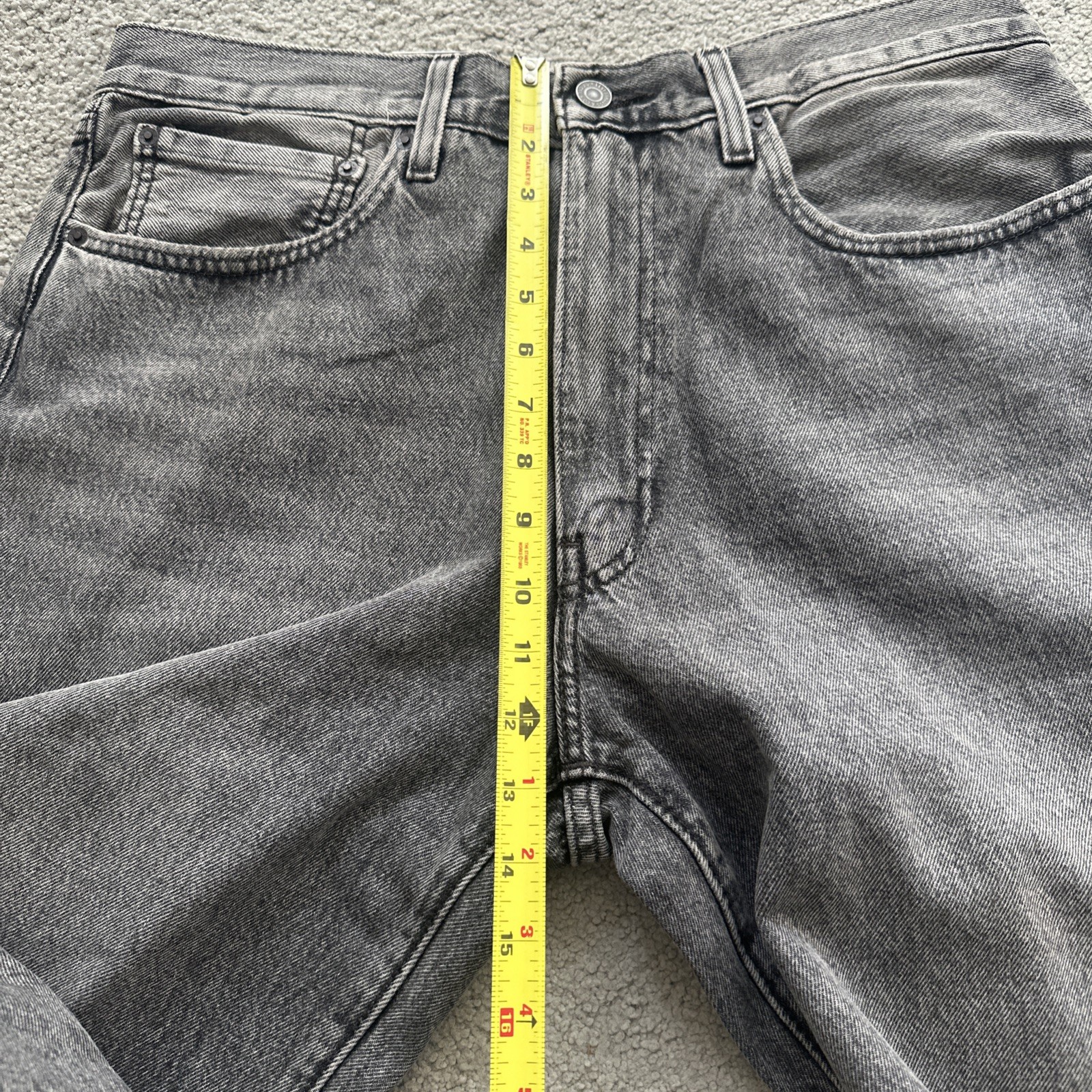 Levi ‘s Premium Men’s 578 Baggy Throughout Denim Jeans Sz. 34Wx30 Gray New