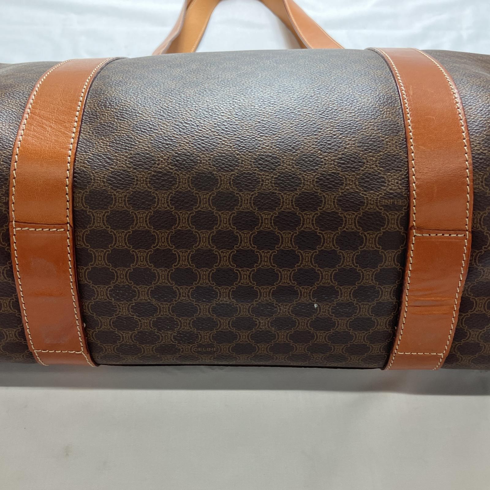 CELINE Tote Bag Macadam Pattern with internal peeling MC96 Brown