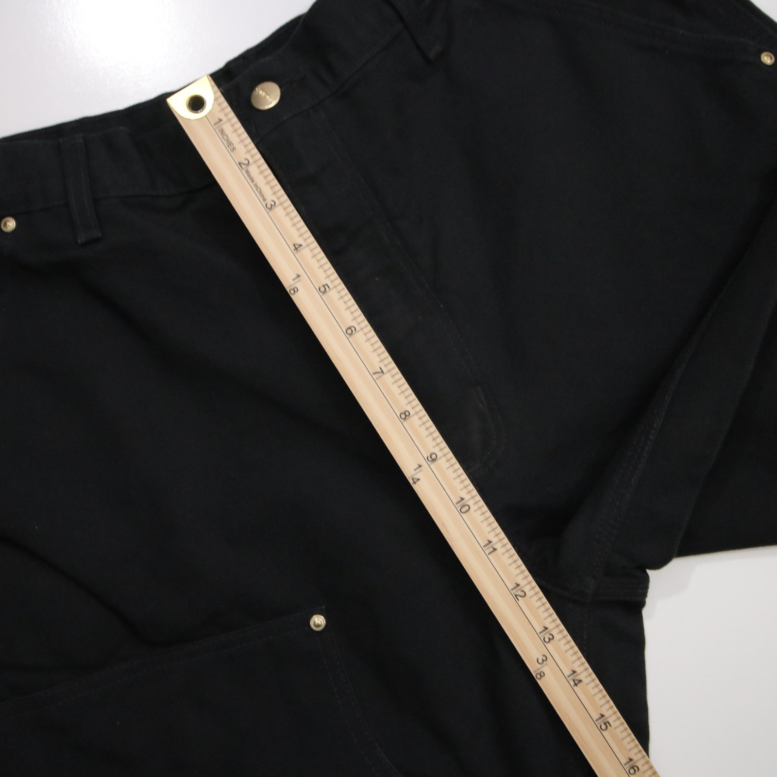 Carhartt Pants Mens 36×34 Black B01 Double Knee Made In USA Workwear