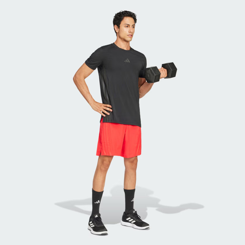 adidas men Designed 4 Training 3-Stripes Tee
