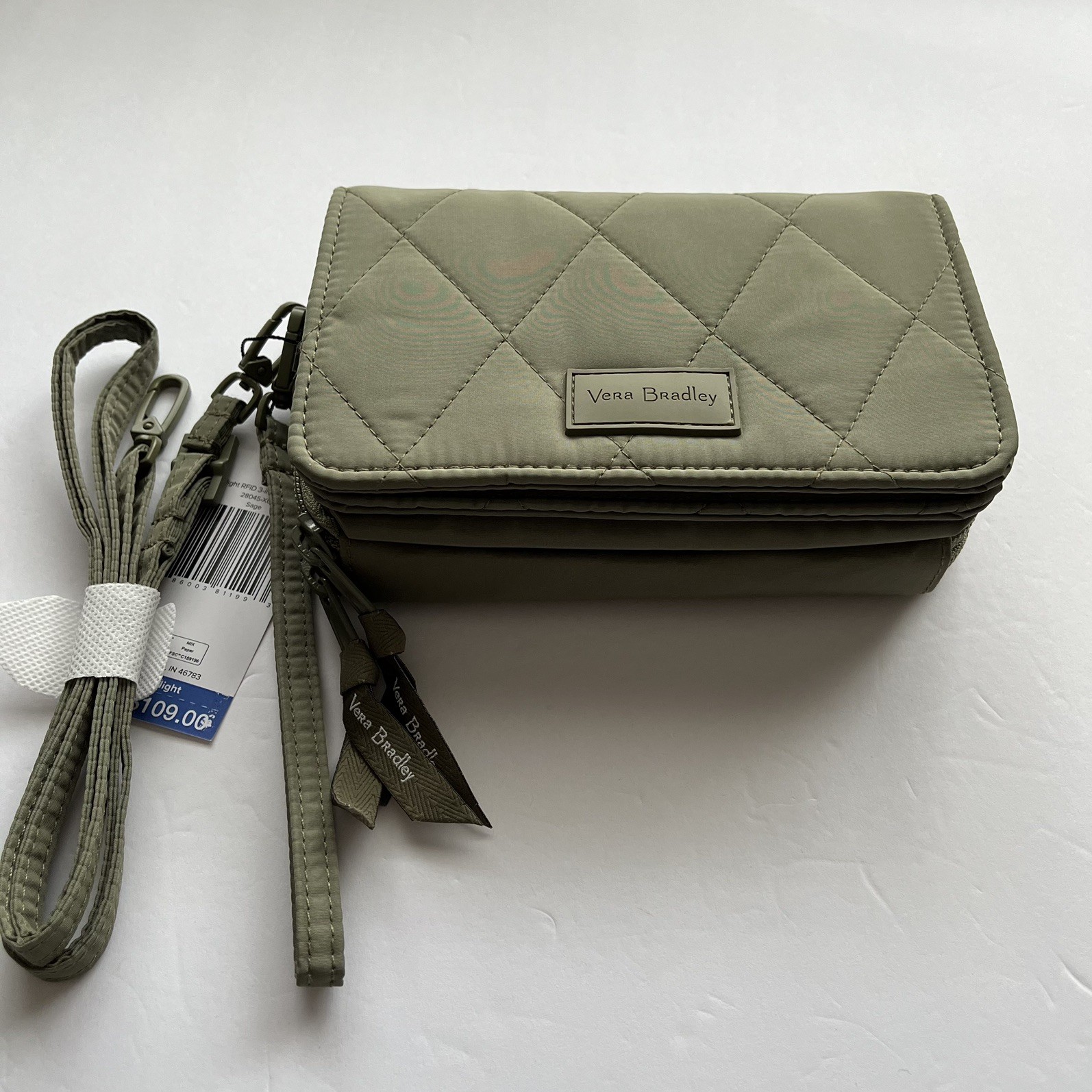 Vera Bradley Ultralight RFID 3-In-1 Crossbody Sage MRSP $109 NWT