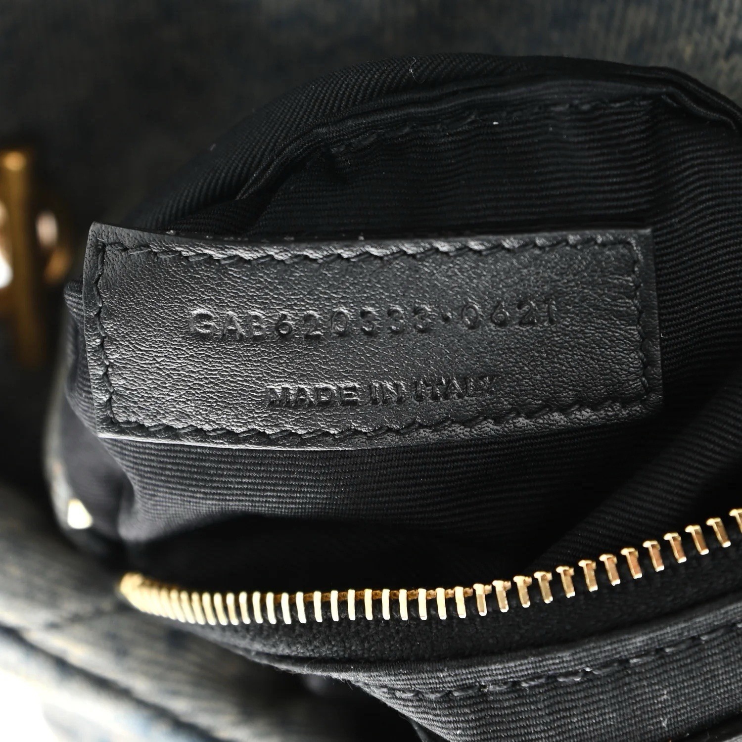 Saint Laurent Denim Quilted Toy Loulou Puffer Monogram Chain Satchel Blue Black