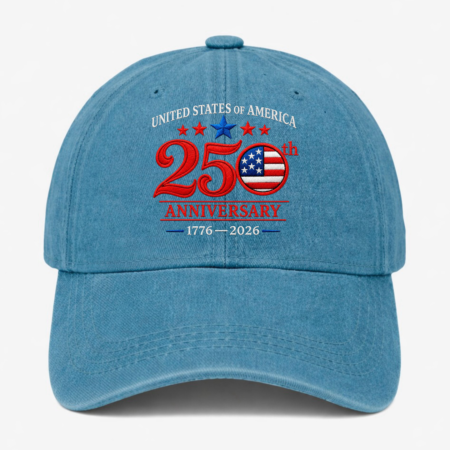 USA 250th Anniversary Hat America 1776-2026 Patriotic Baseball Cap Adjustable