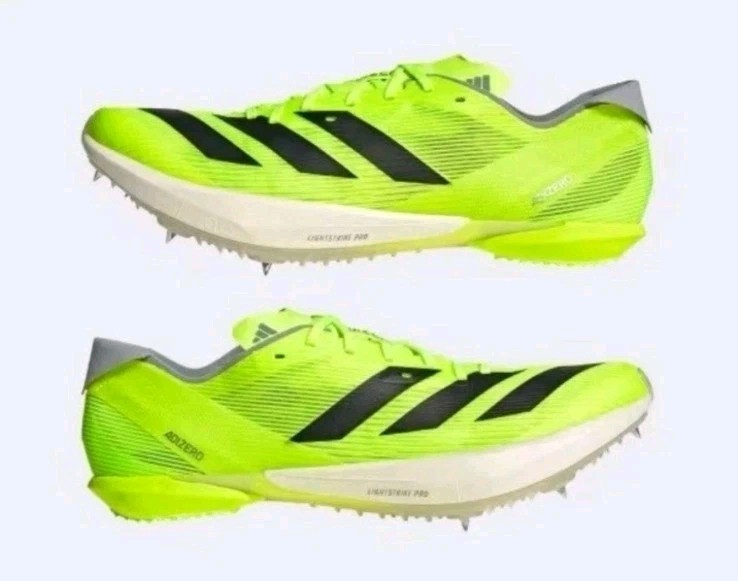 NEW Adidas Men’s 8 Adizero Ambition Track & Field Spikes Lucid Lemon Volt IH5798