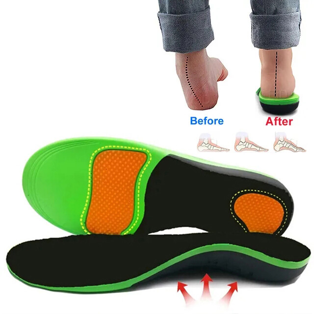 Ergonomic Insoles Gel Orthotic Running Insert Shoe Pad Arch Support Heel Cushion