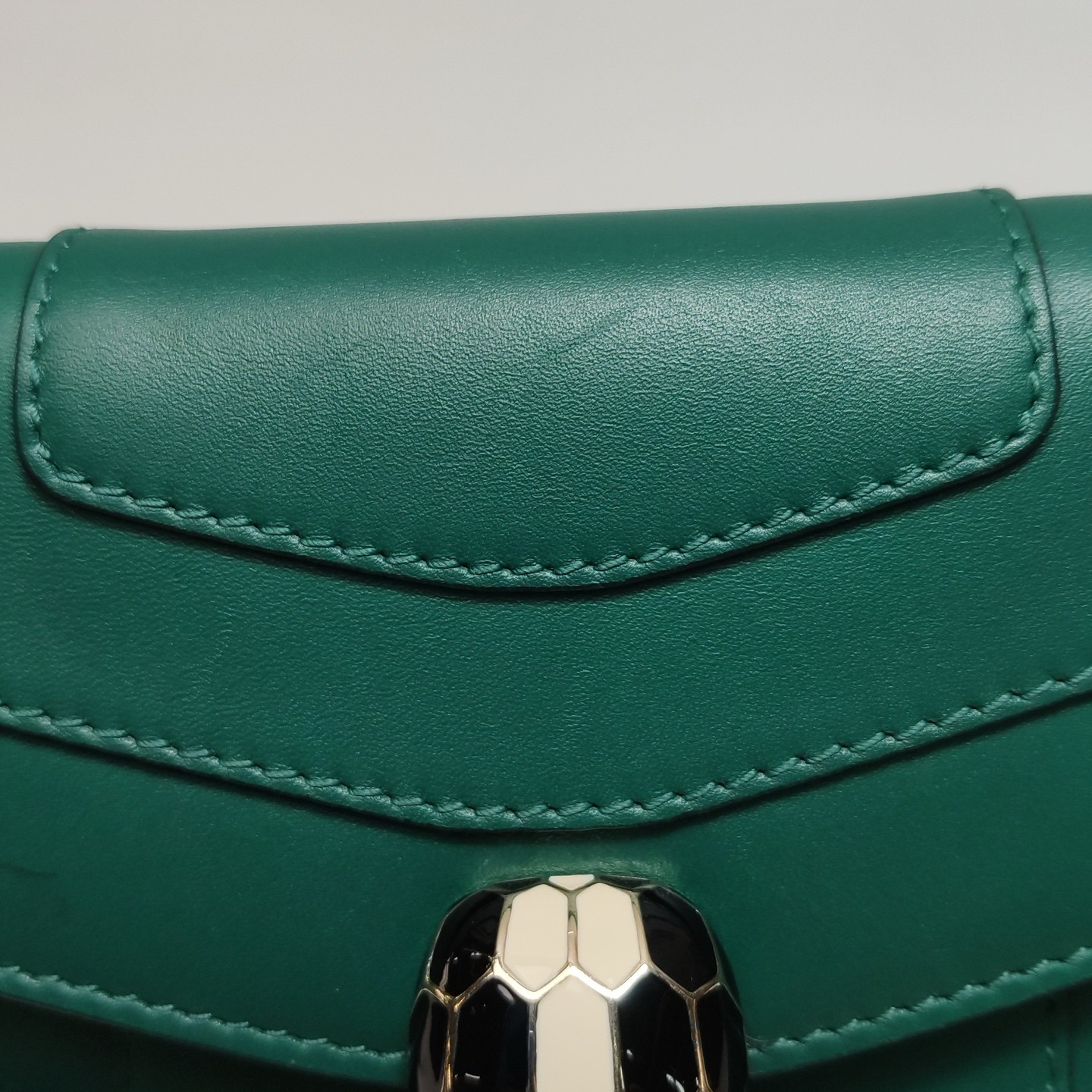 Authentic Bvlgari Calfskin Shoulder Bag Green Gold-Tone eBay AG